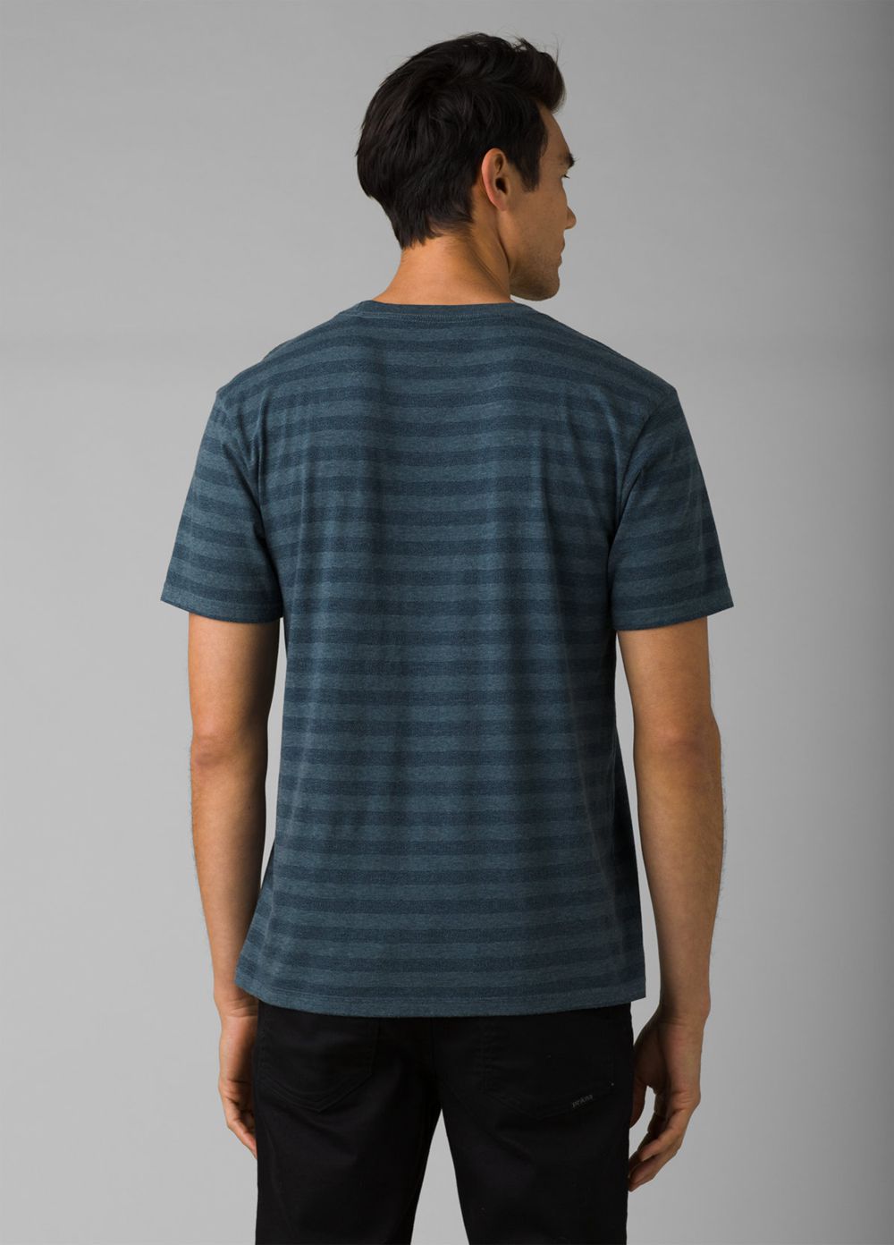 Grey Blue Men's PrAna Roots Studio Pocket T-Shirts | IQSEZW065