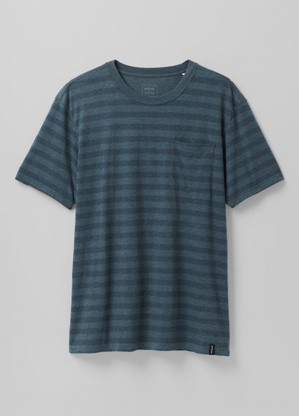 Grey Blue Men's PrAna Roots Studio Pocket T-Shirts | IQSEZW065