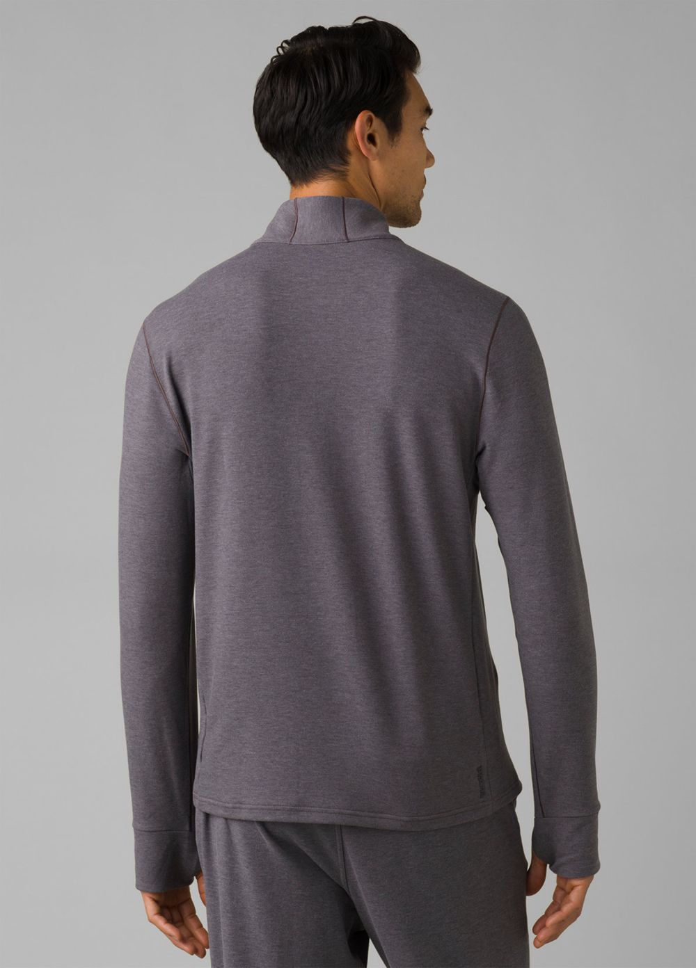 Grey Men's PrAna Altitude Tracker 1/4 Zip Sweaters | QPGOMZ103