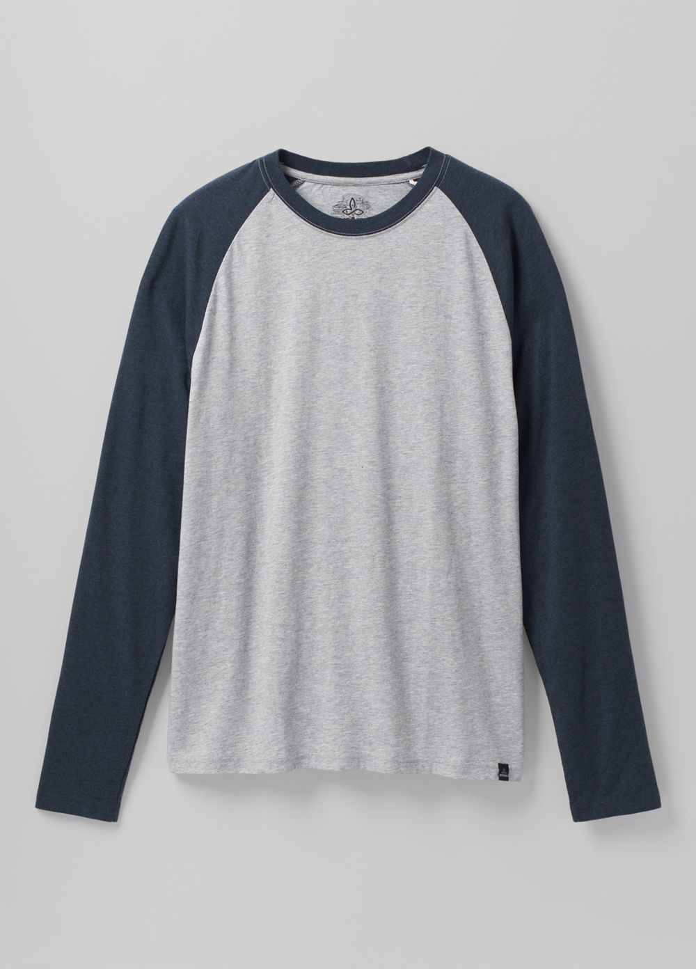 Grey Men's PrAna Baseball Raglan T-Shirts | XUMOZD837