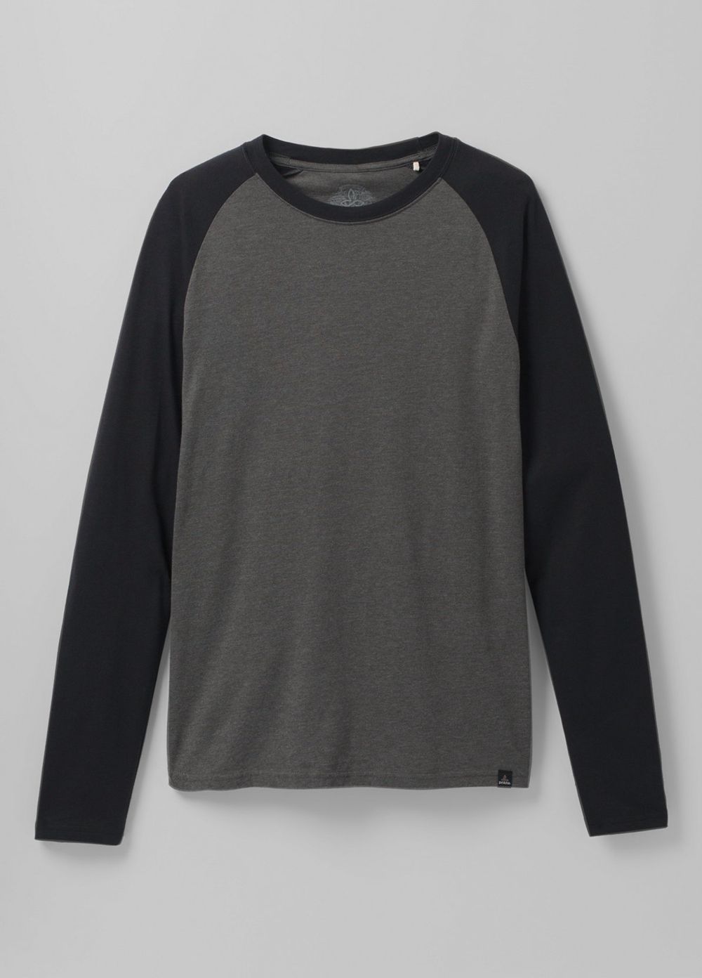 Grey Men's PrAna Baseball Raglan T-Shirts | ZHCKQU381