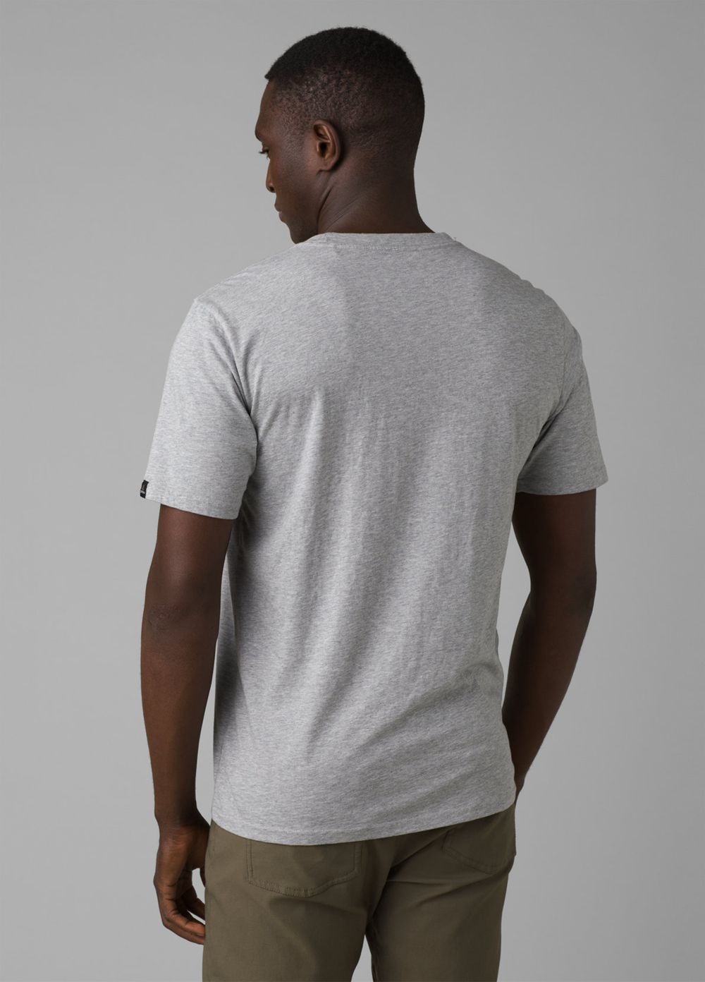 Grey Men's PrAna Bear Squeeze Journeyman T-Shirts | DXLZMJ390