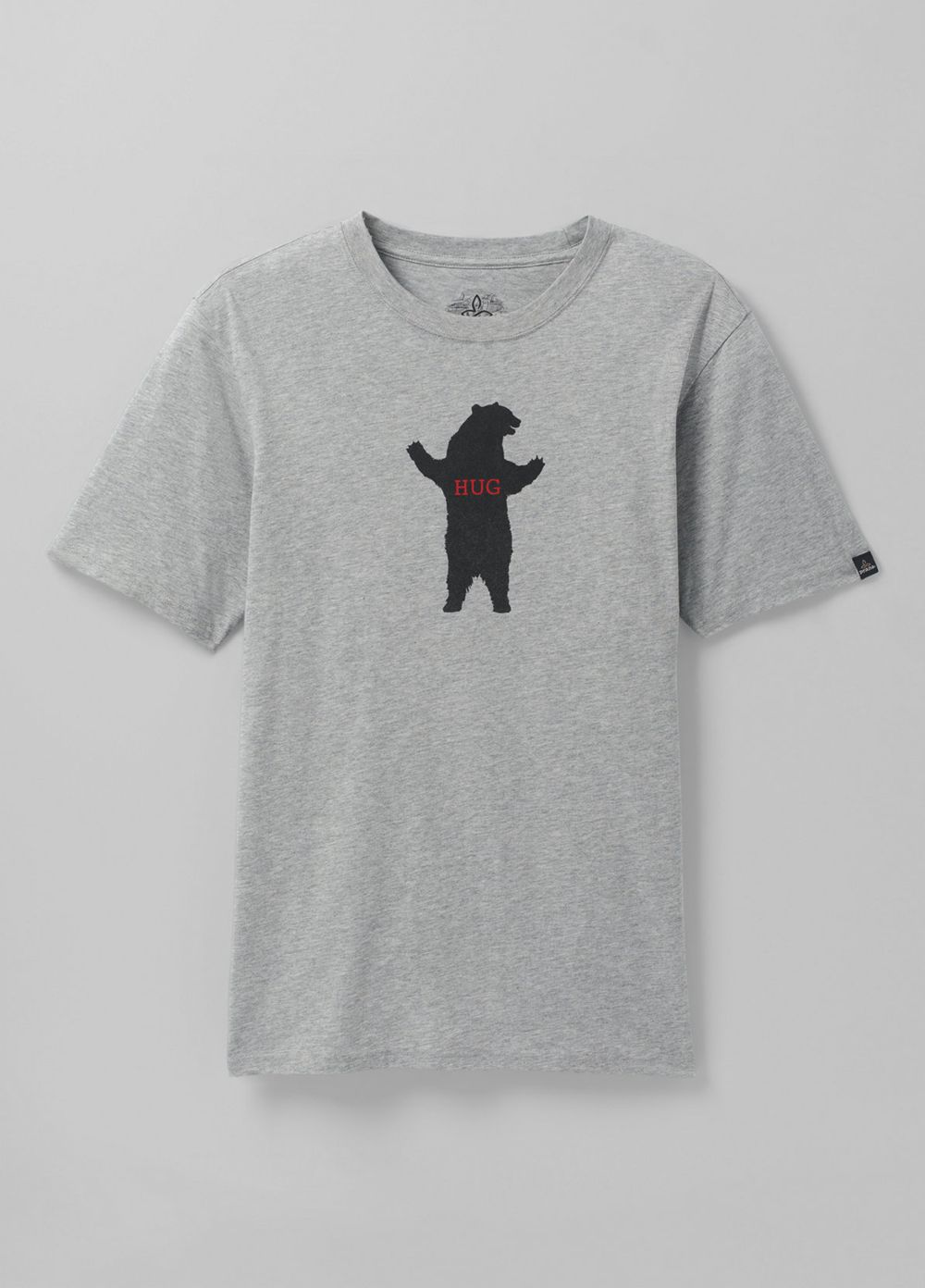 Grey Men's PrAna Bear Squeeze Journeyman T-Shirts | DXLZMJ390