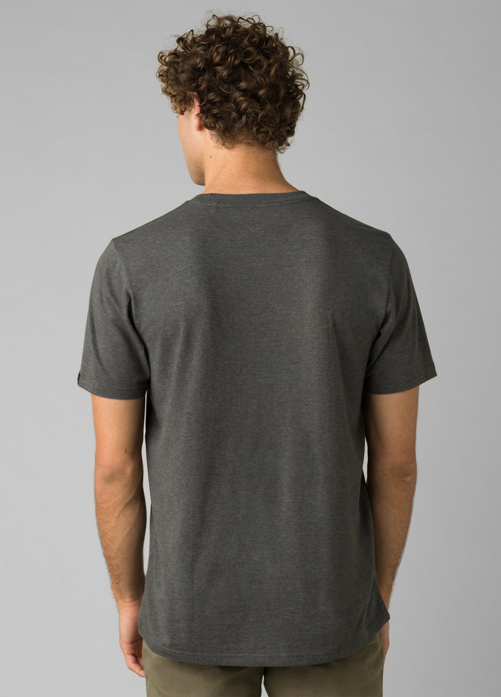 Grey Men's PrAna Bear Squeeze Journeyman T-Shirts | WZERGQ791