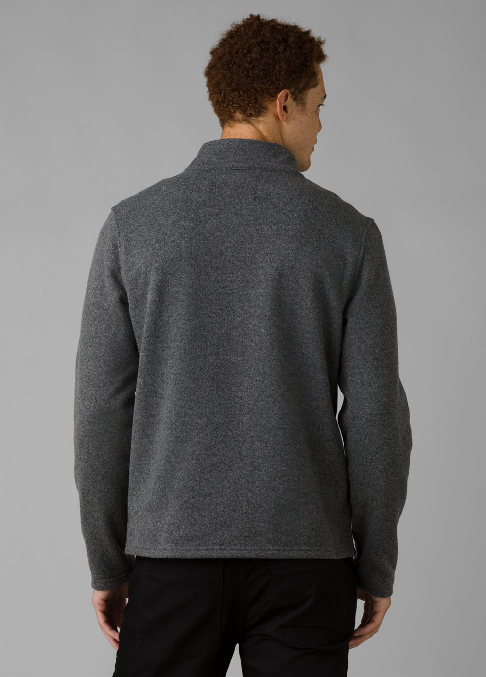 Grey Men's PrAna Brookland 1/4 Zip Sweaters | ELYOVZ632