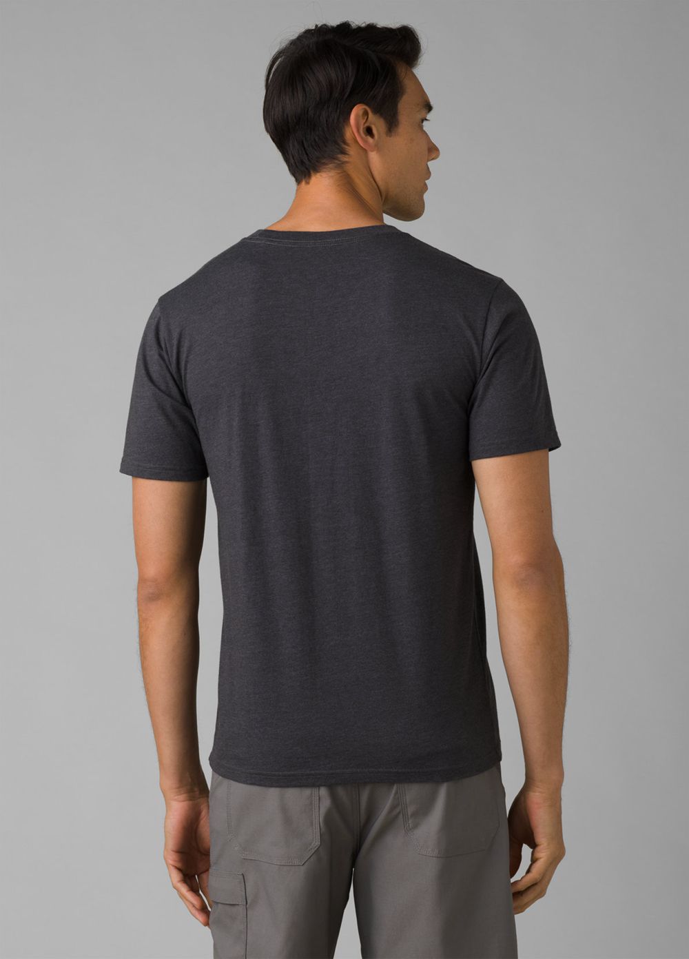 Grey Men's PrAna Camp Fire Journeyman 2 T-Shirts | FWSHUY173