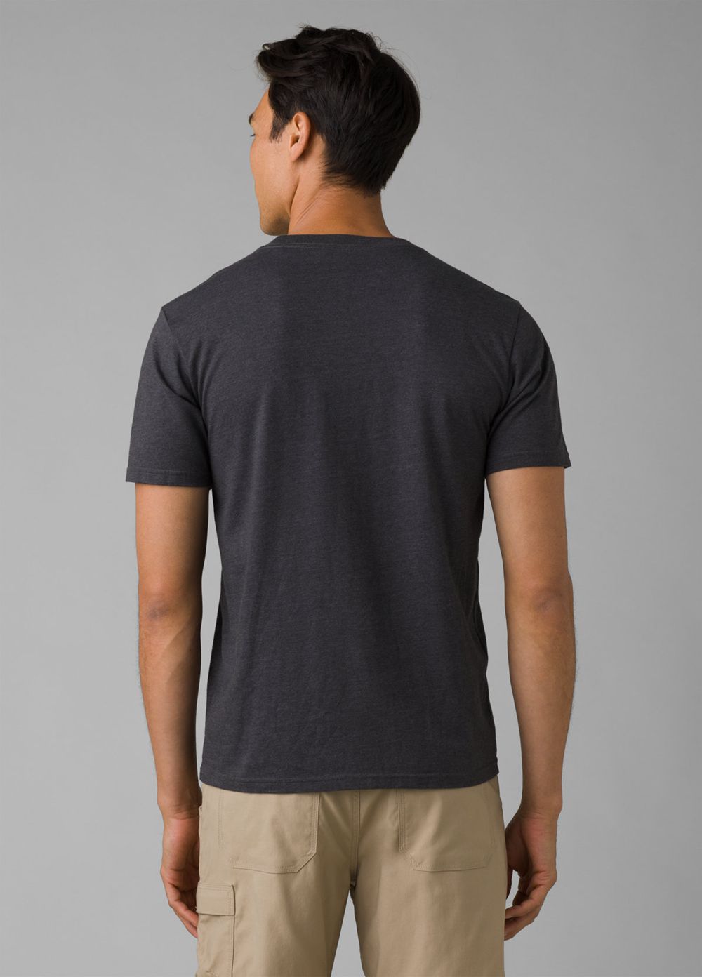 Grey Men's PrAna Camp Life Journeyman T-Shirts | LIMUSX895