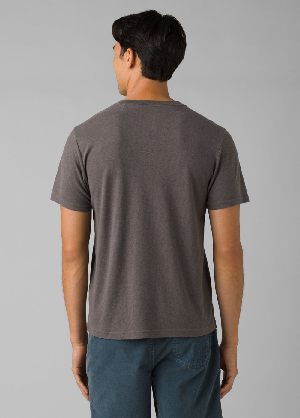 Grey Men's PrAna Cardiff Short Sleeve Pocket T-Shirts | JWCPVA680