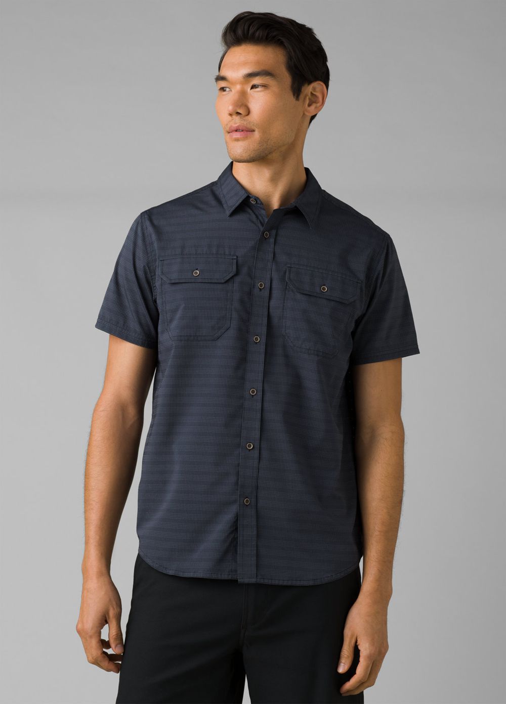 Grey Men\'s PrAna Cayman Shirts | SKXOUB925