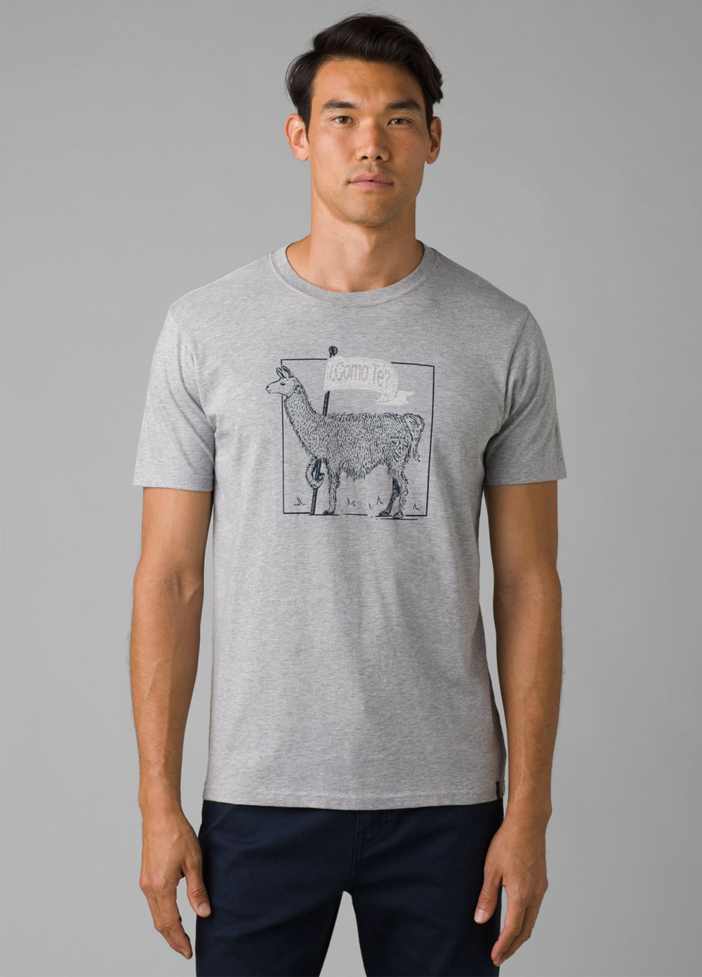 Grey Men\'s PrAna Como Te Llama Journeyman 2 T-Shirts | CBKMEU482