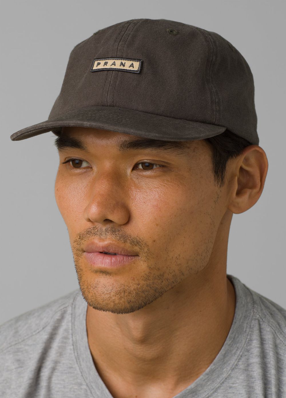 Grey Men's PrAna Craneway Patch Hats | GHWMAZ459