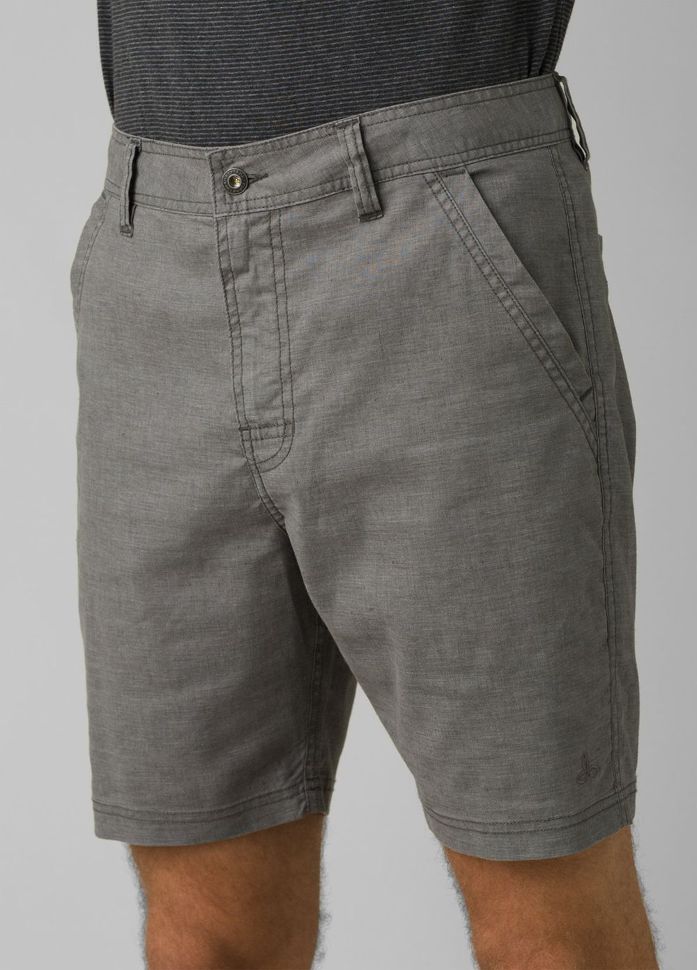 Grey Men\'s PrAna Furrow Shorts | RYQHBL709