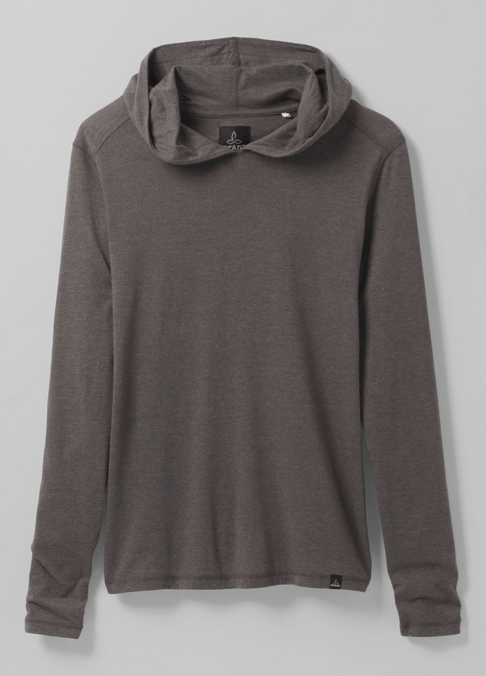 Grey Men's PrAna Hooded T-Shirts | JHLDPM947