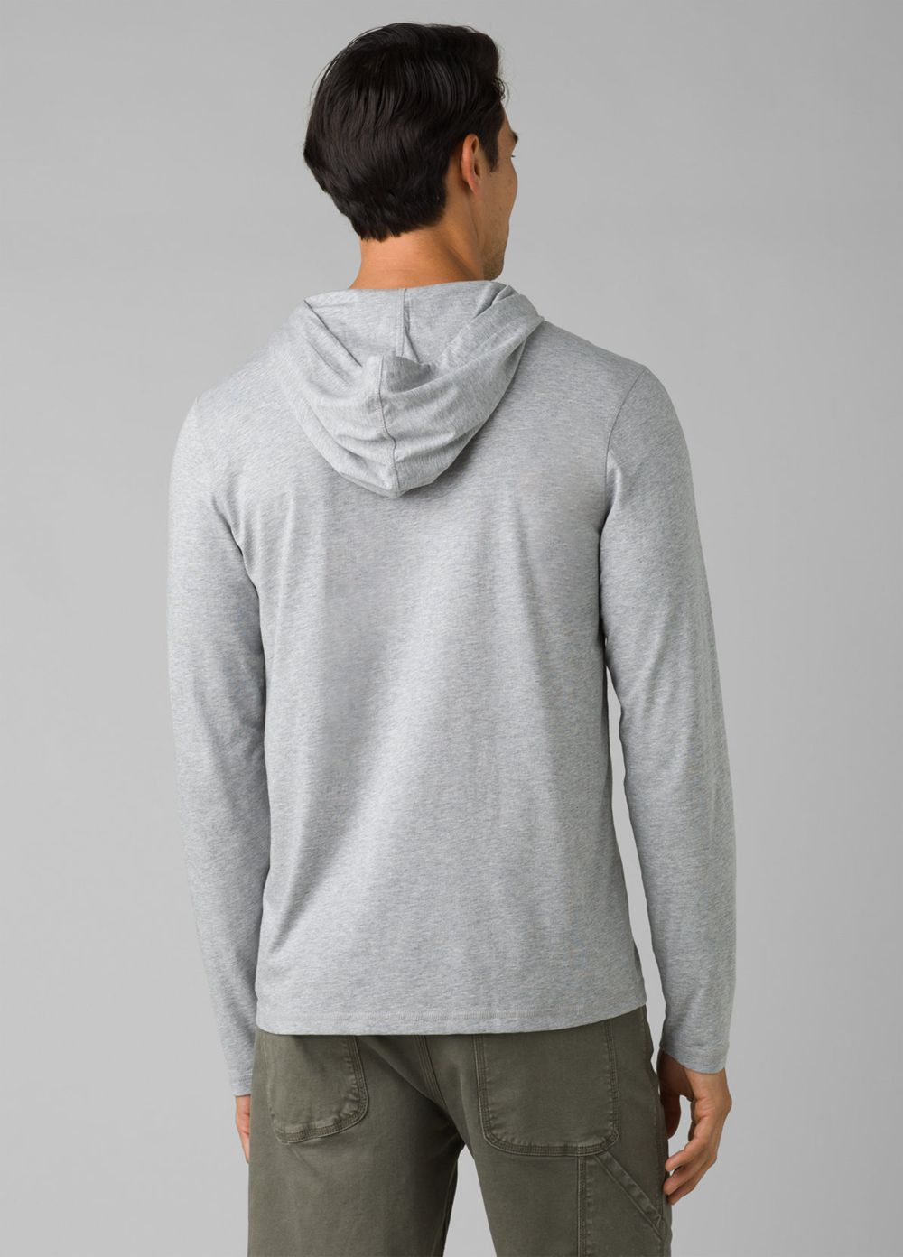 Grey Men's PrAna Hooded T-Shirts | VTREMS104