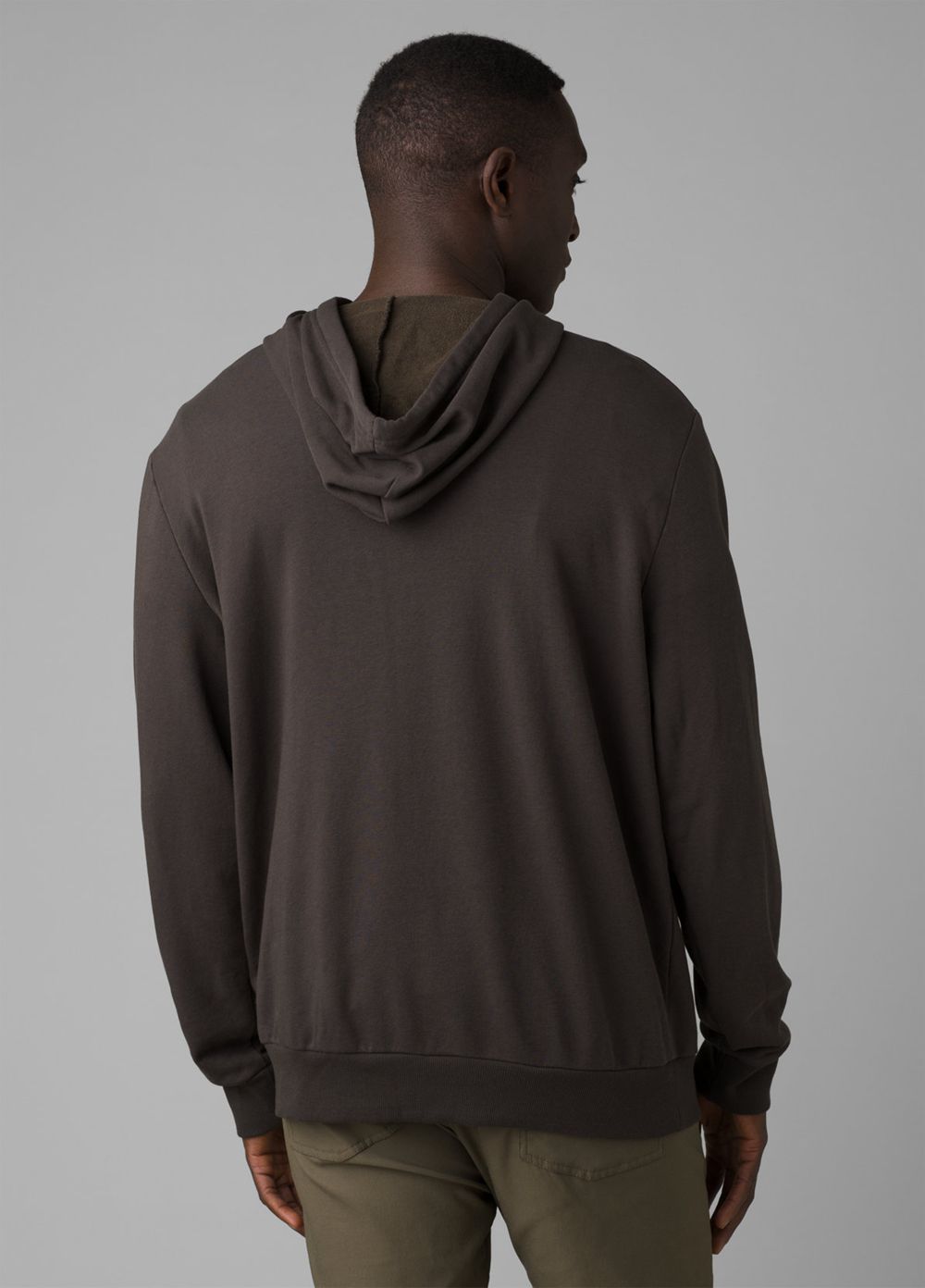 Grey Men's PrAna Journeyman Hoodie | TYWUSE468