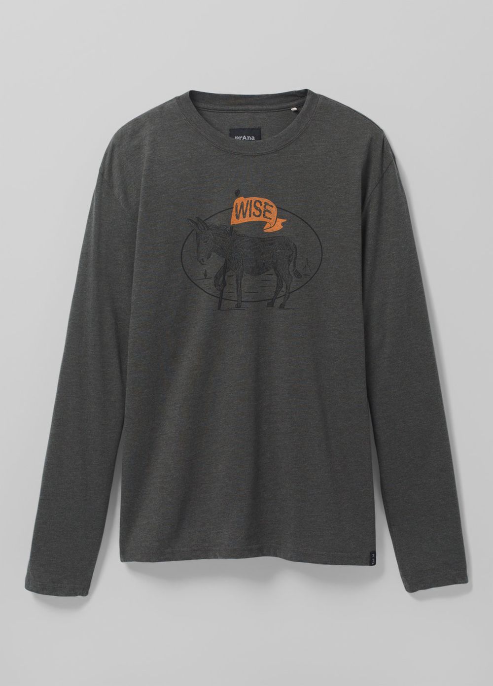 Grey Men's PrAna Journeyman Long Sleeve T-Shirts | DYXRFG982