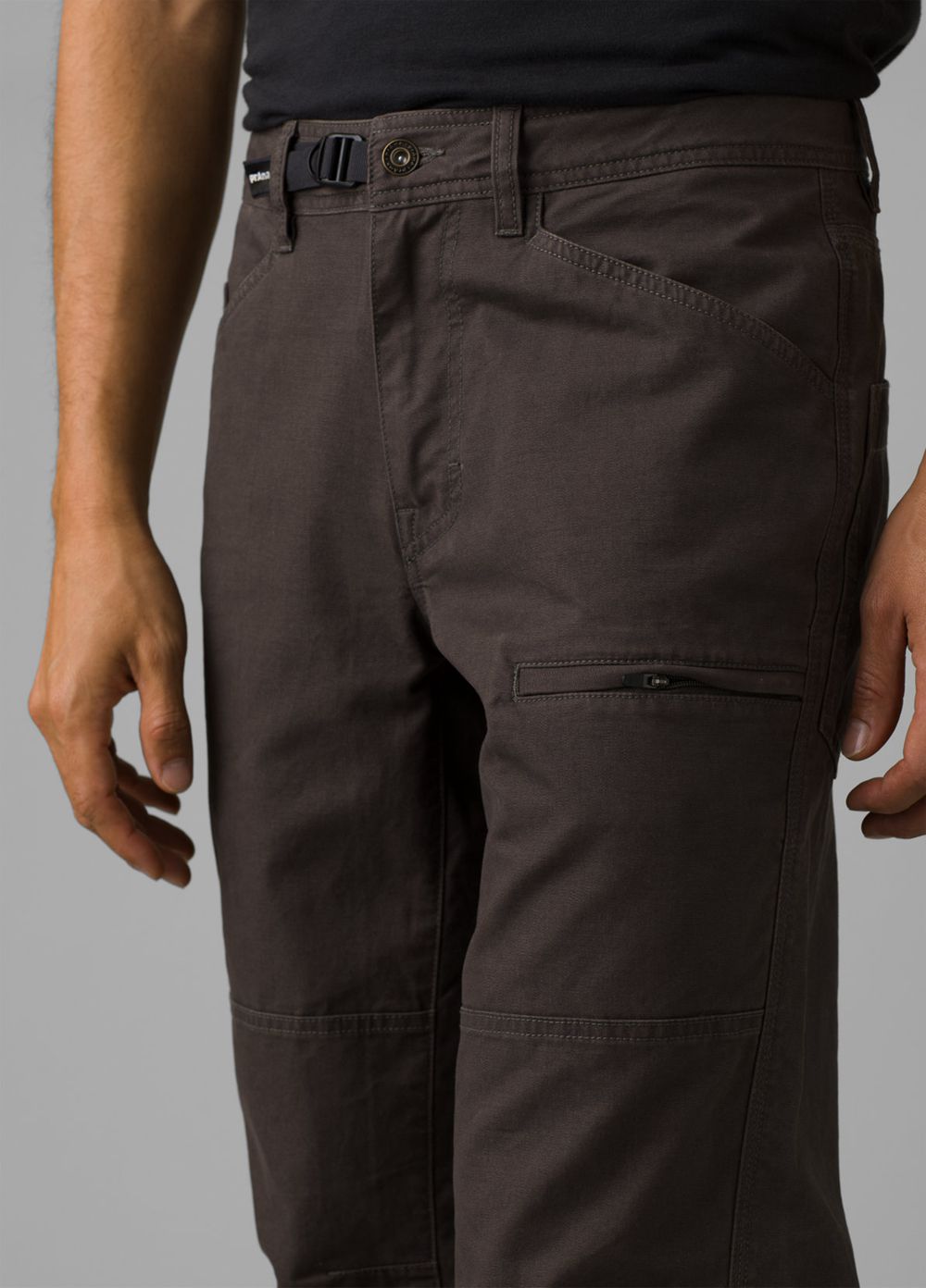 Grey Men's PrAna Kragg Pants | CQMXFT258