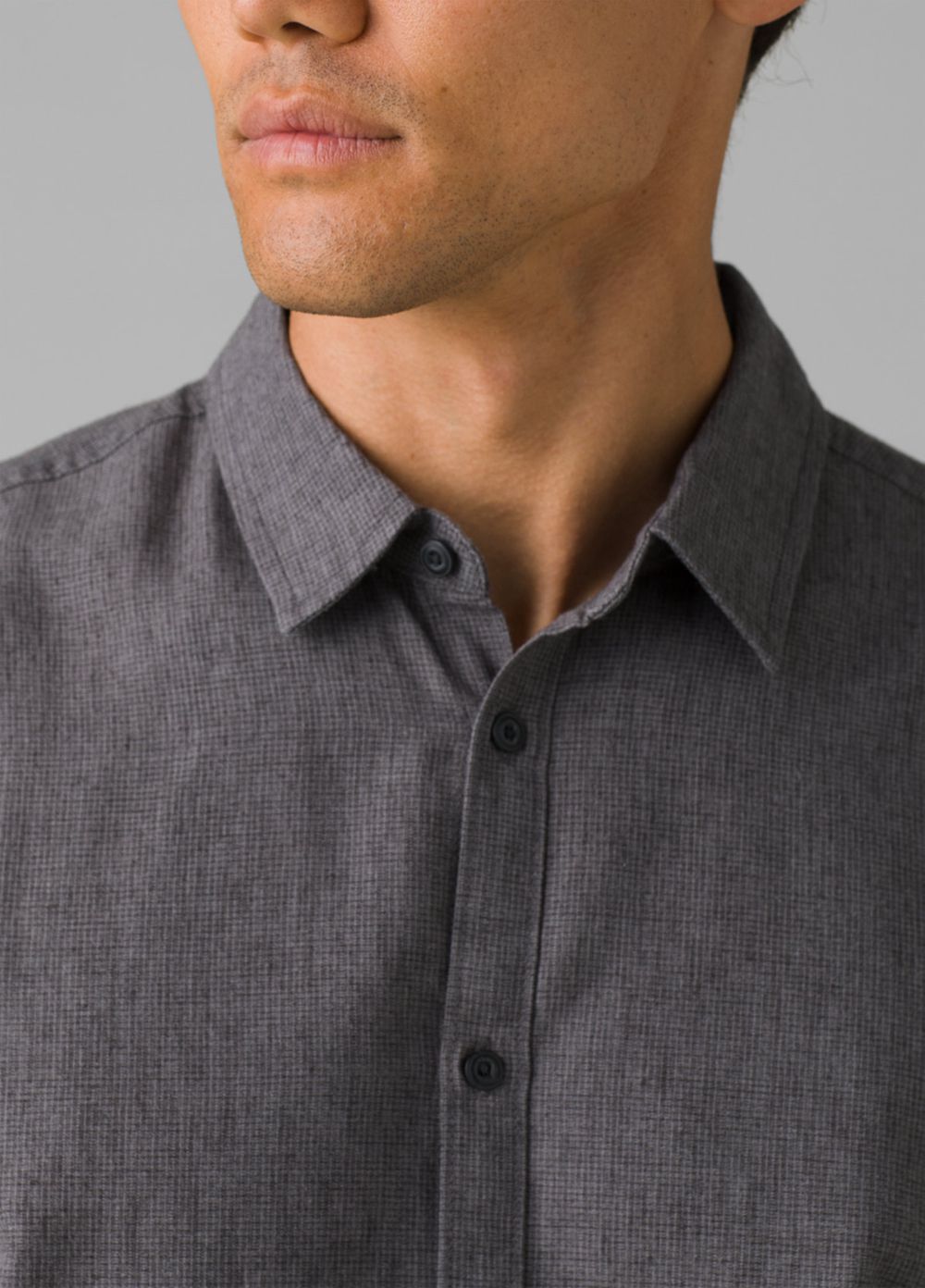 Grey Men's PrAna Lindores Shirts | DSXYCW389