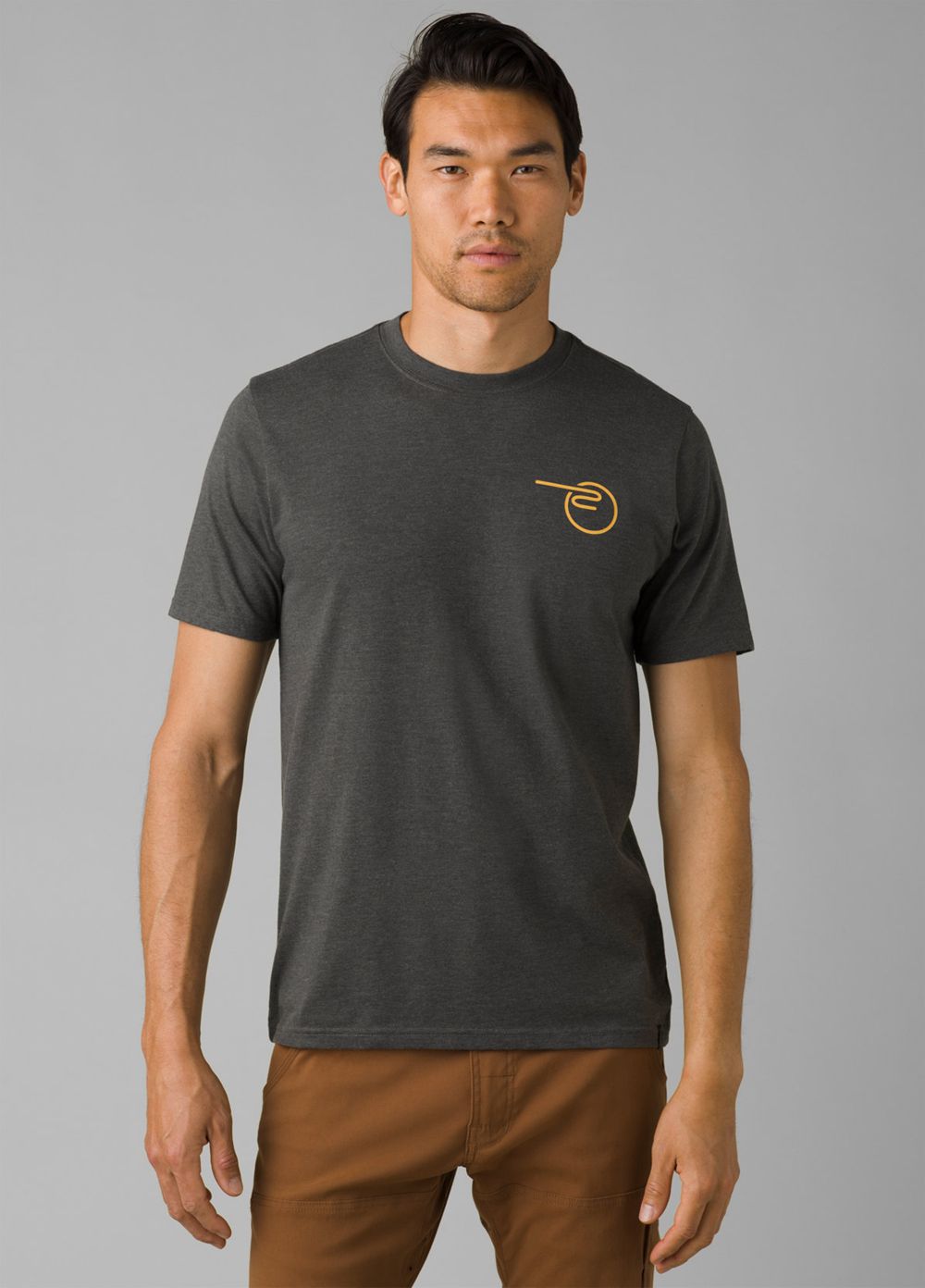 Grey Men's PrAna Mountain Maven Short Sleeve T-Shirts | BZVTSD315