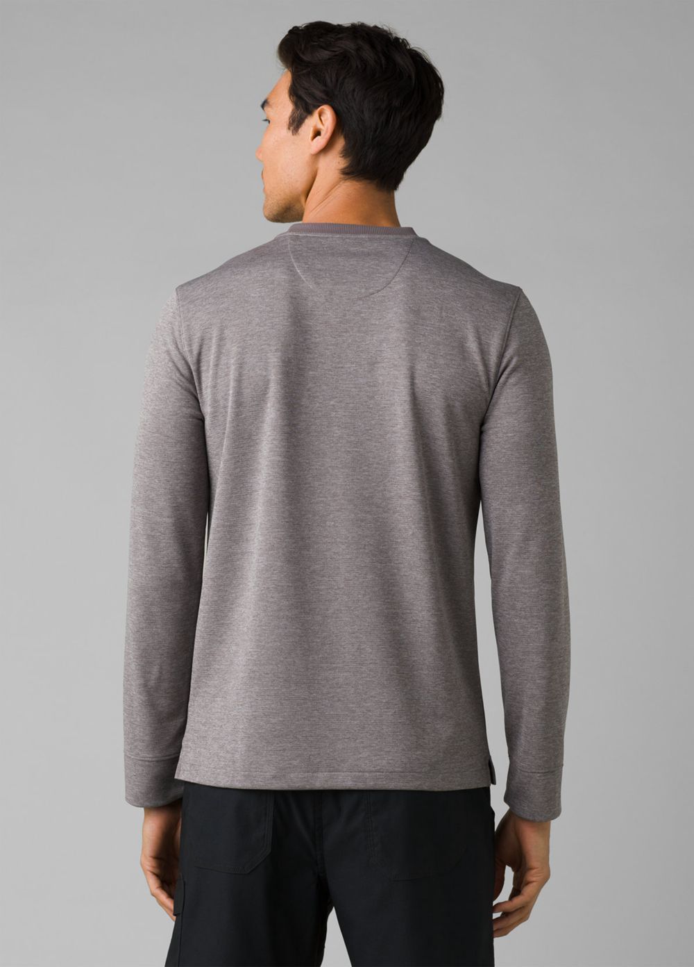 Grey Men's PrAna Sol Defender Henley T-Shirts | GLJPVF190