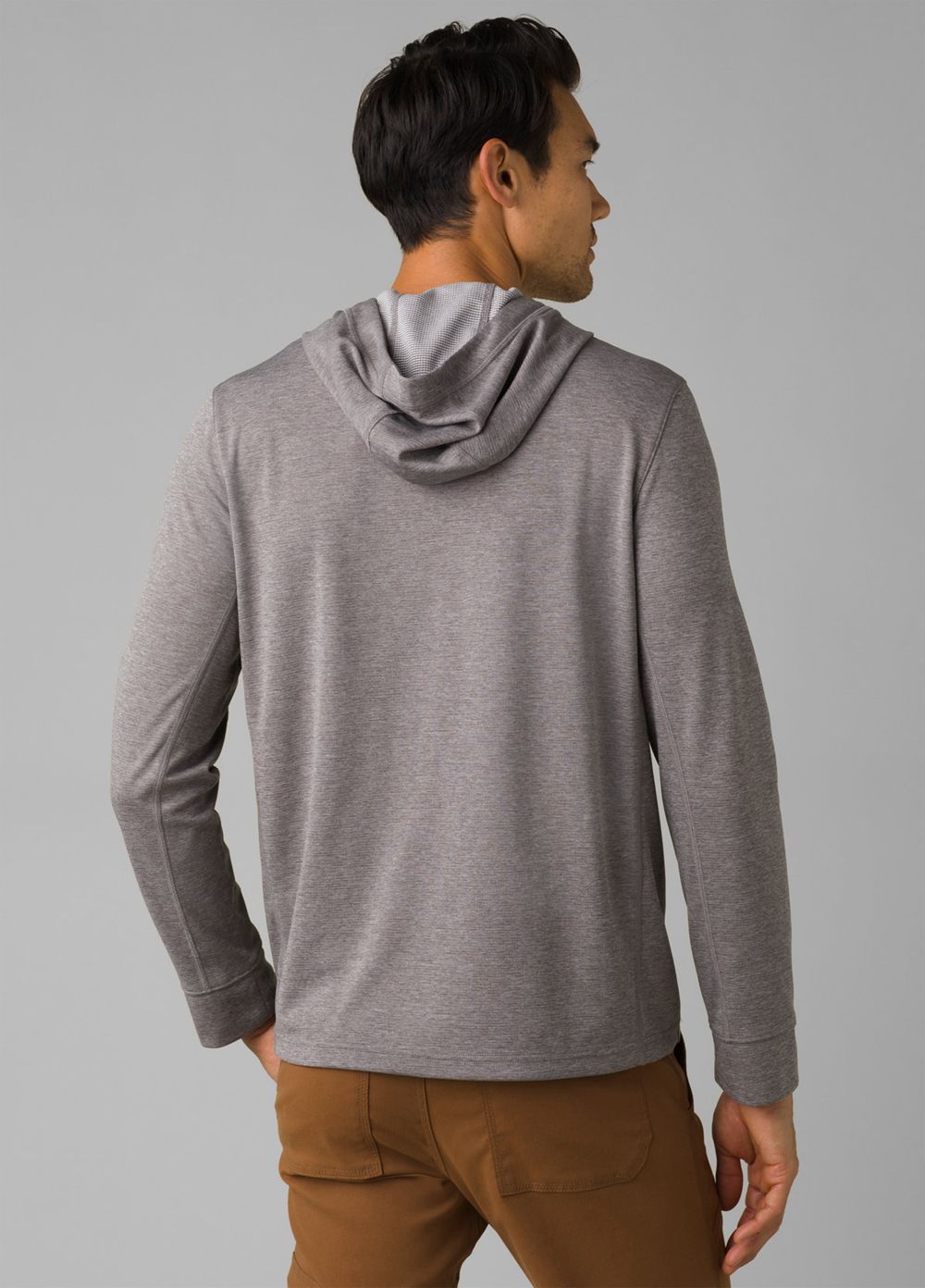 Grey Men's PrAna Sol Defender Hoodie | VHJRSB670