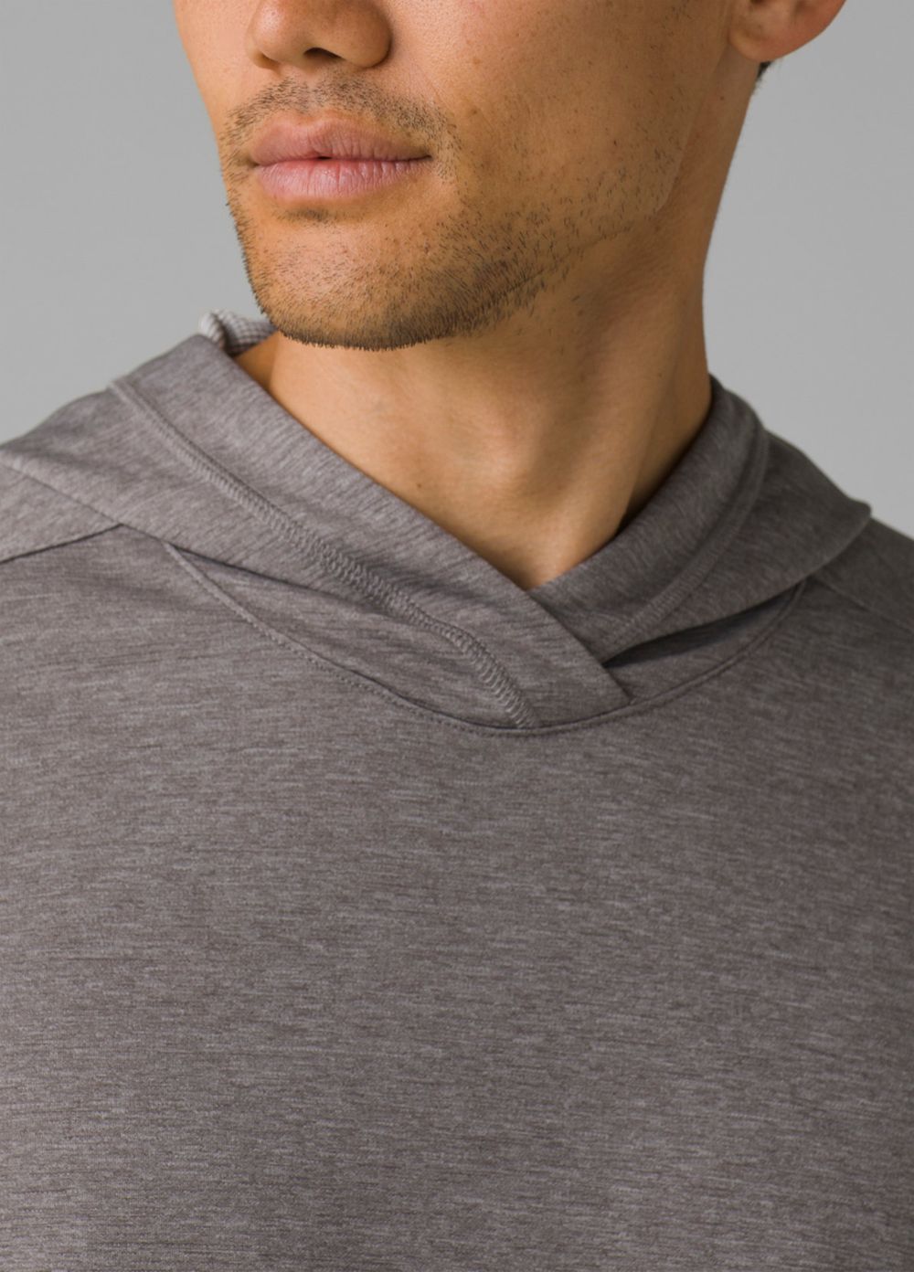 Grey Men's PrAna Sol Defender Hoodie | VHJRSB670