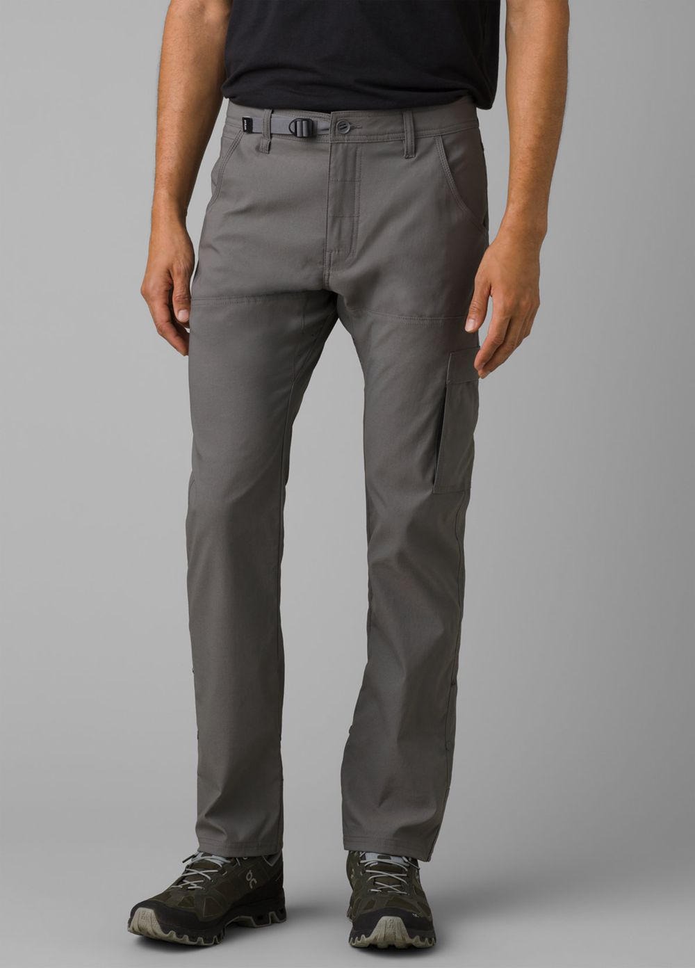 Grey Men\'s PrAna Stretch Zion Slim II Pants | OLAJIW462