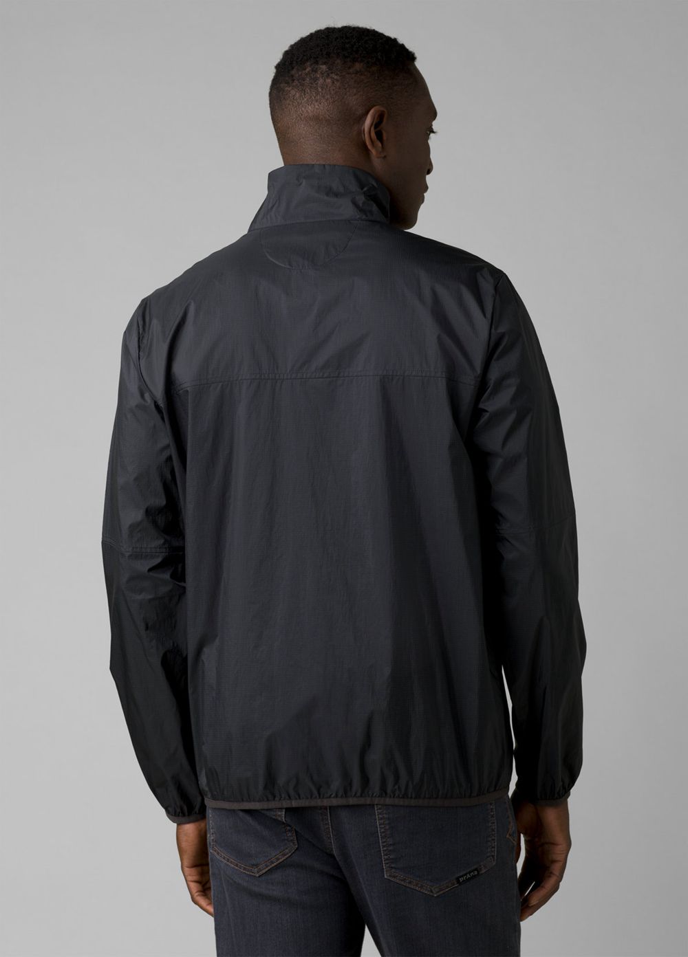 Grey Men's PrAna Transit Range Windbreaker Jackets | KSEVTW492