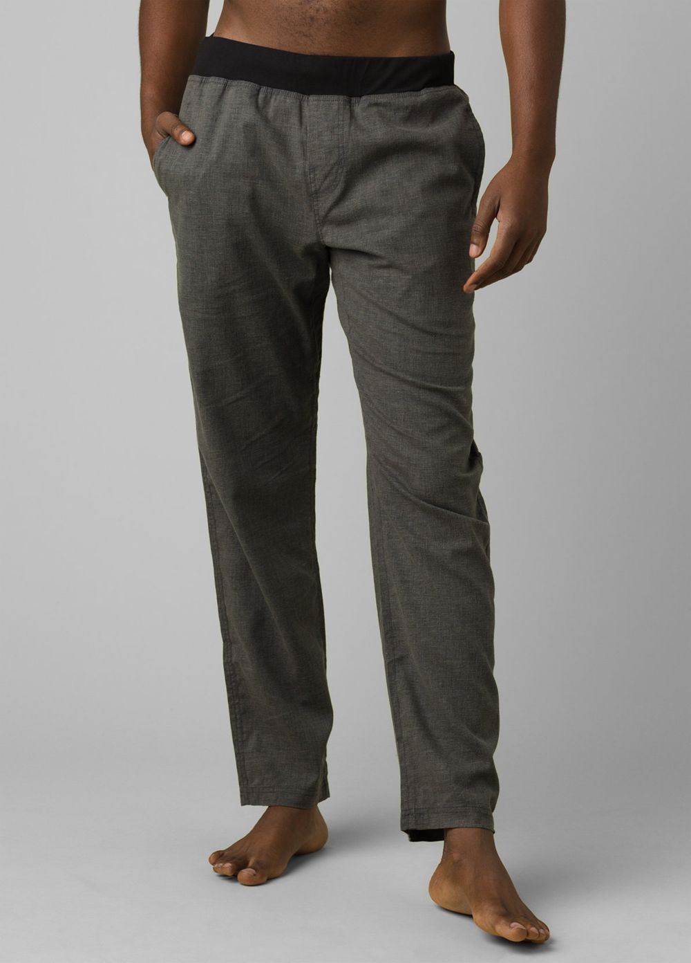 Grey Men\'s PrAna Vaha Straight Pants | QZRVSH238