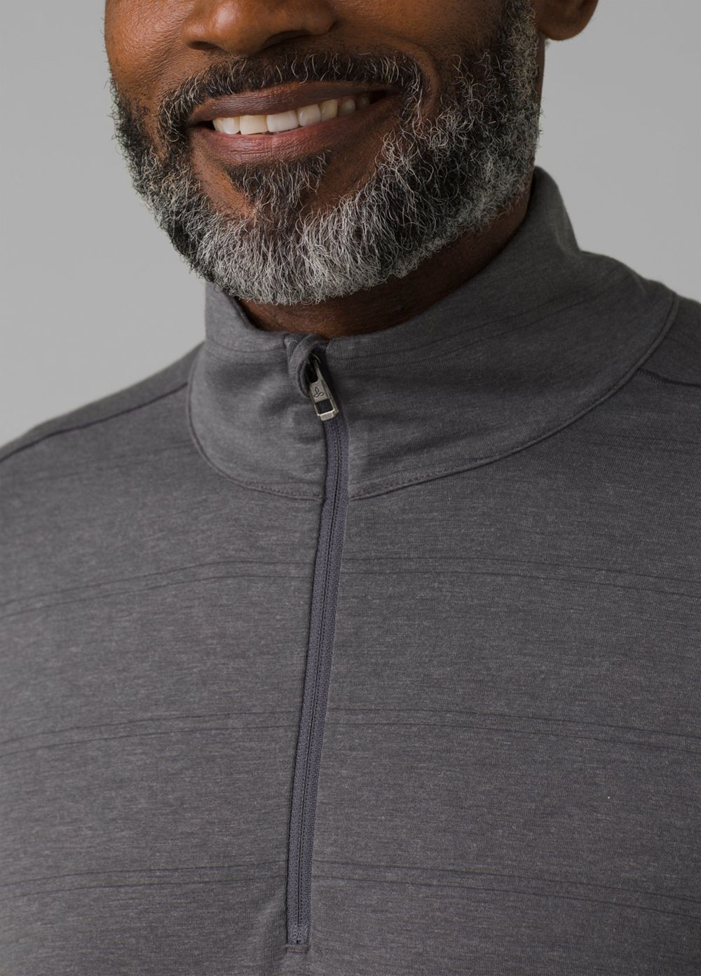 Grey Men's PrAna Watchtower 1/2 Zip Sweaters | PZUFTR782