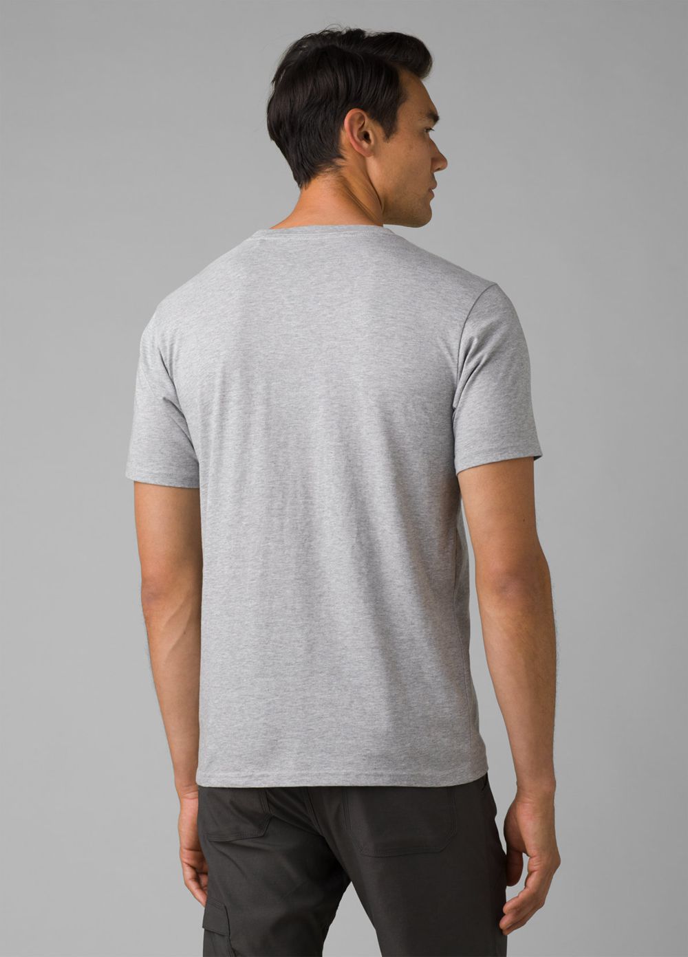 Grey Men's PrAna Wild Camp T-Shirts | ODVJMX463