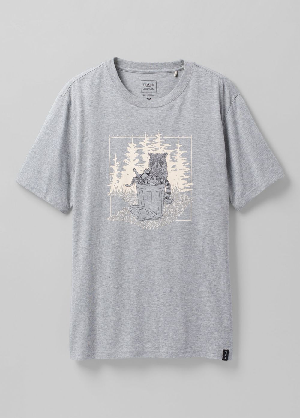 Grey Men's PrAna Wild Camp T-Shirts | ODVJMX463