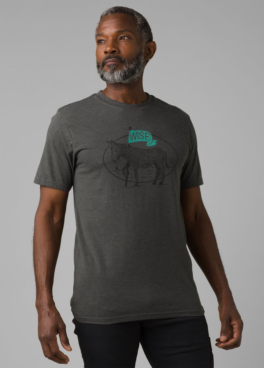 Grey Men's PrAna Wise Ass Journeyman 2 T-Shirts | UPVZWG596