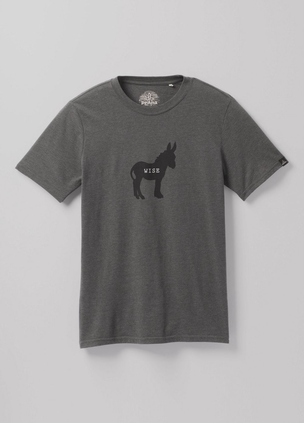 Grey Men's PrAna Wise Ass Journeyman T-Shirts | ZBGHDS914