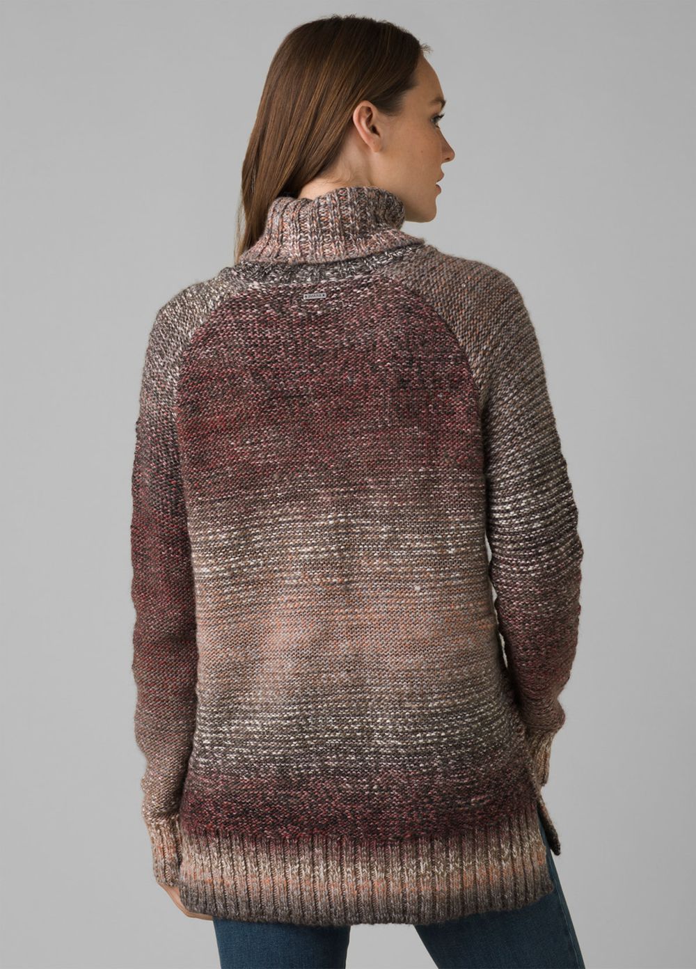 Grey Women's PrAna Autum Rein Tunic Sweaters | YSUPBK453