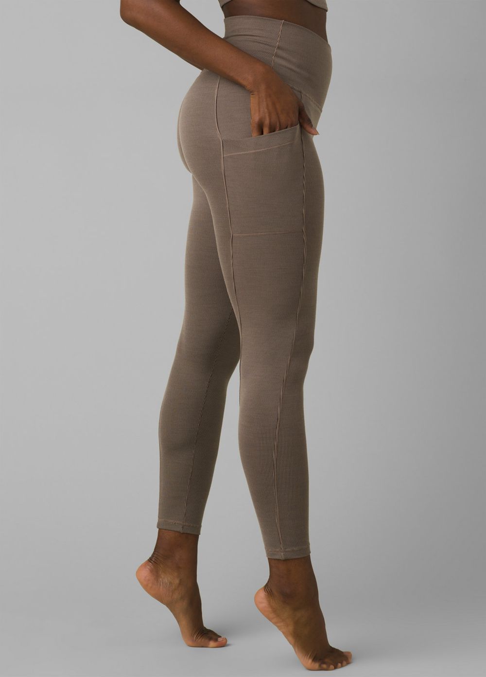 Grey Women's PrAna Becksa 7/8 Leggings | PIKSWR254