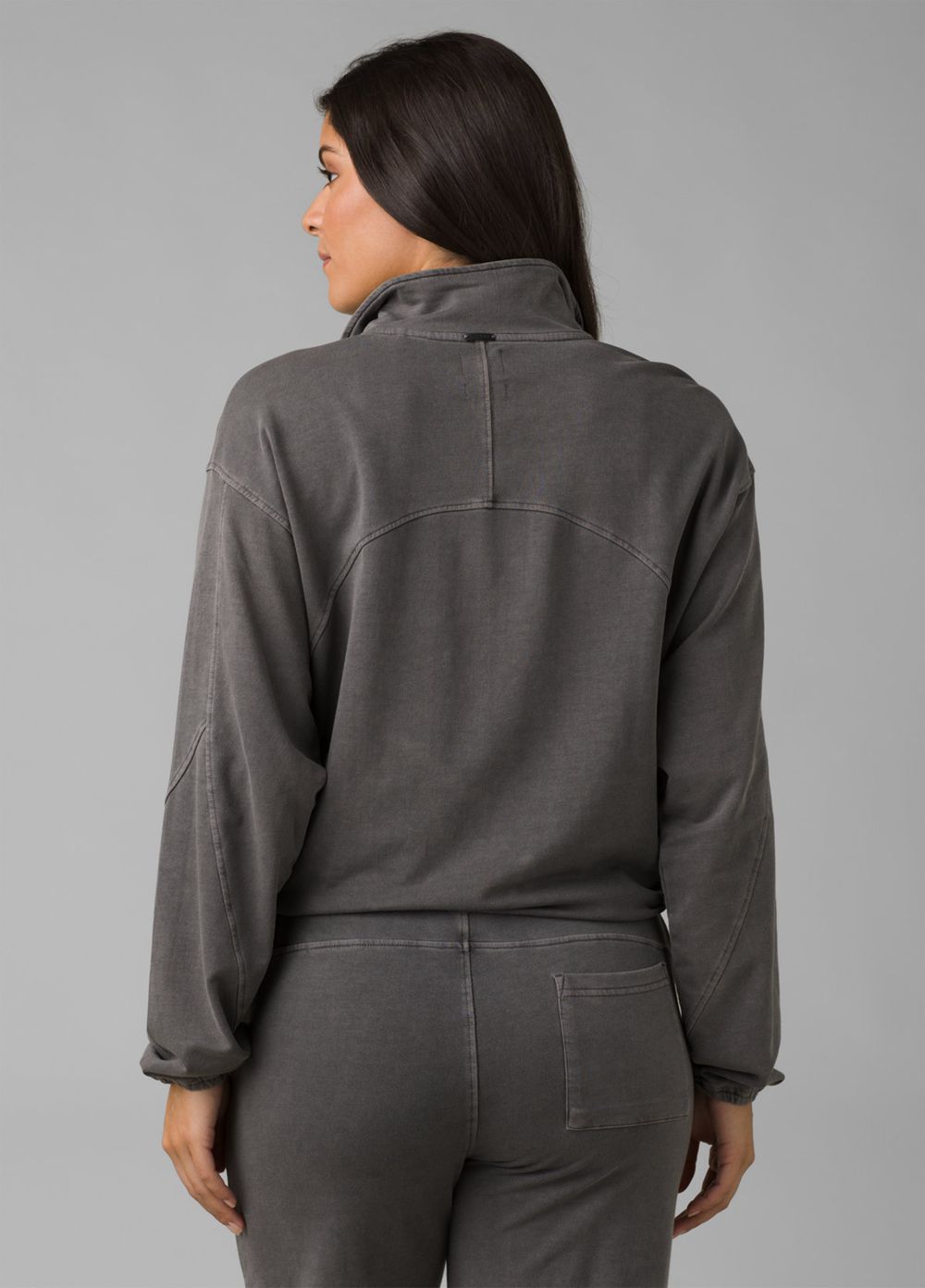 Grey Women's PrAna Calimero 1/2 Zip Sweaters | QTUHSL509