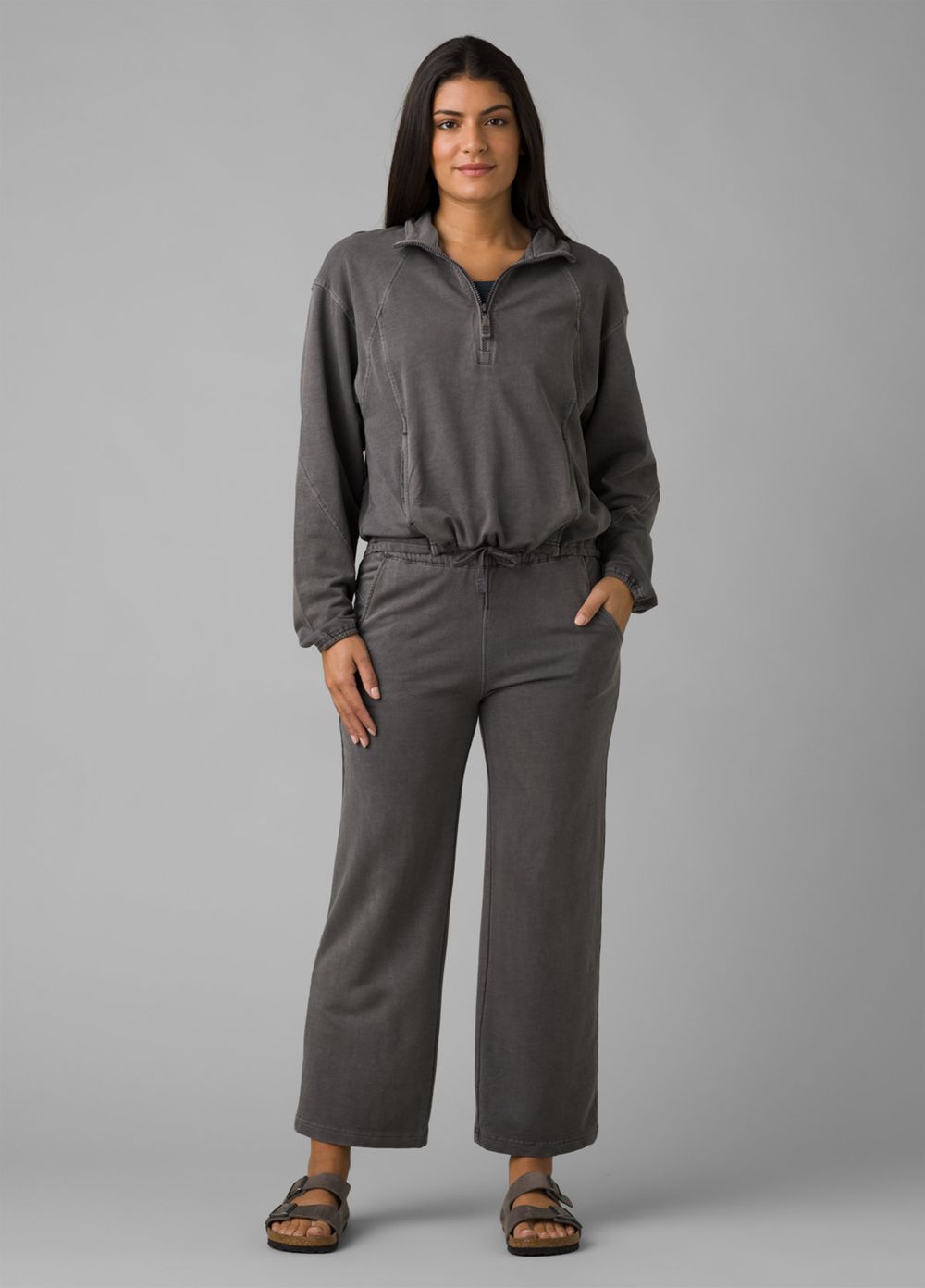 Grey Women's PrAna Calimero Sweat Pants | FZOBUR139