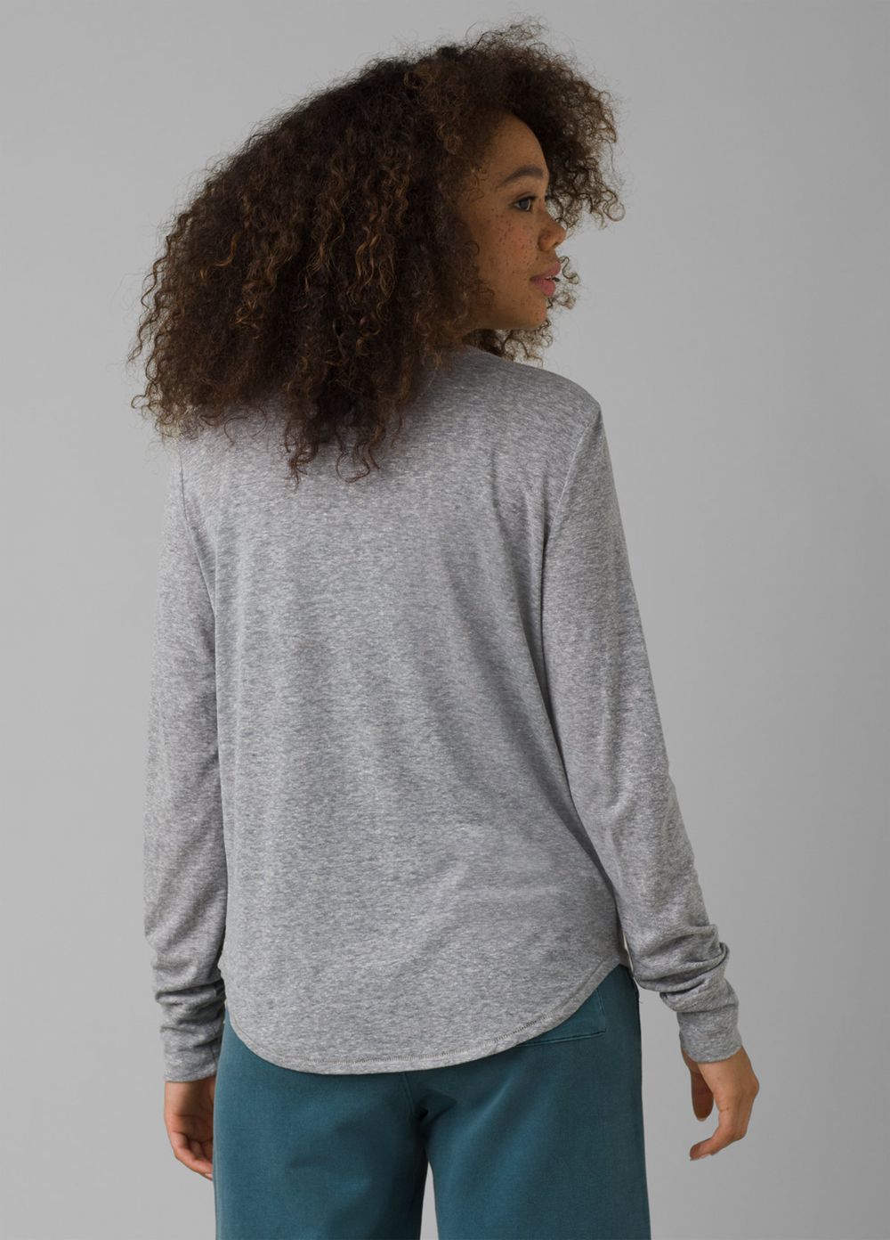 Grey Women's PrAna Cozy Up Long Sleeve T-Shirts | MJWFZC216