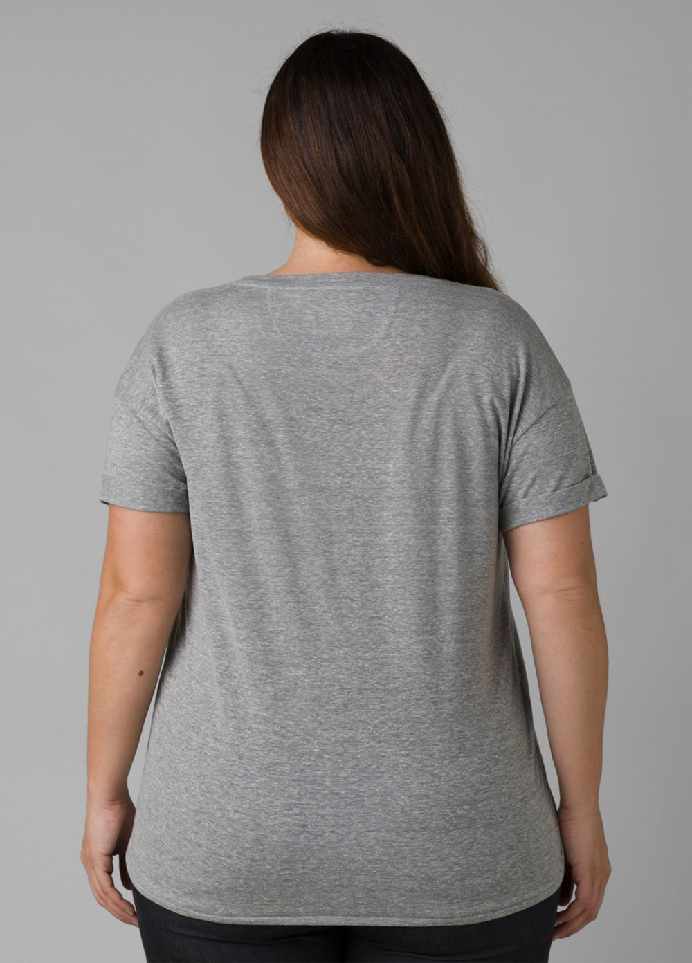 Grey Women's PrAna Cozy Up Plus T-Shirts | EPHVSQ172