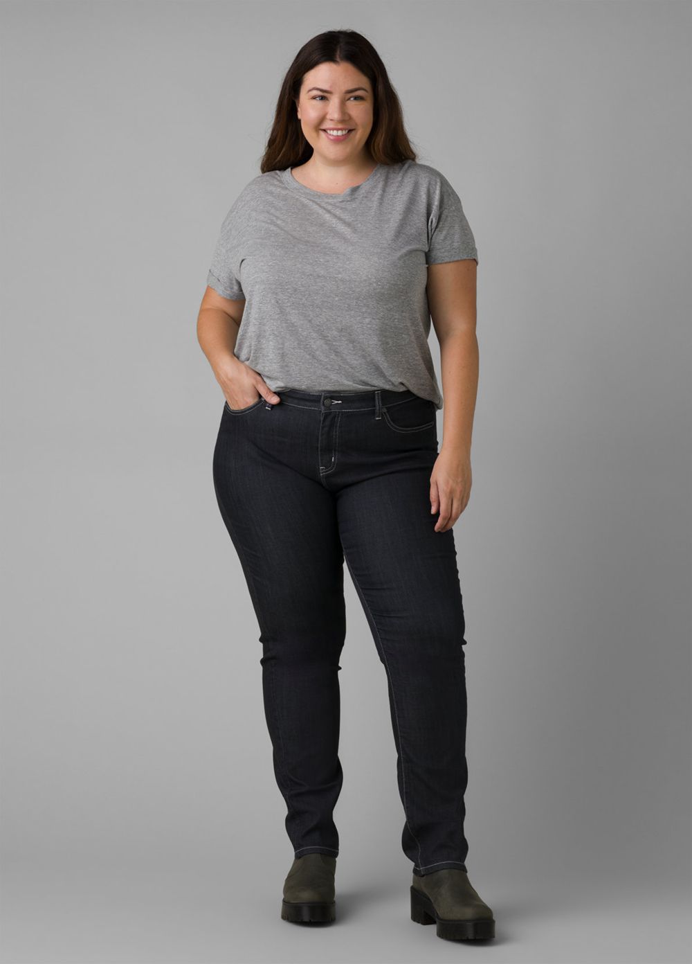 Grey Women's PrAna Cozy Up Plus T-Shirts | EPHVSQ172