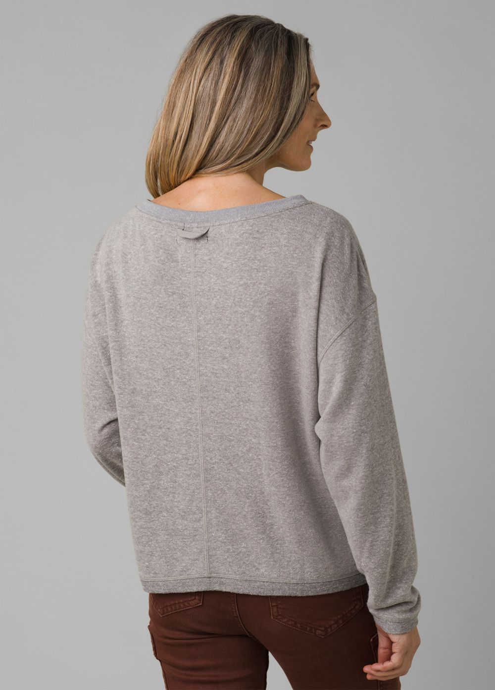 Grey Women's PrAna Cozy Up Polmdale Sweaters | RYFALB580