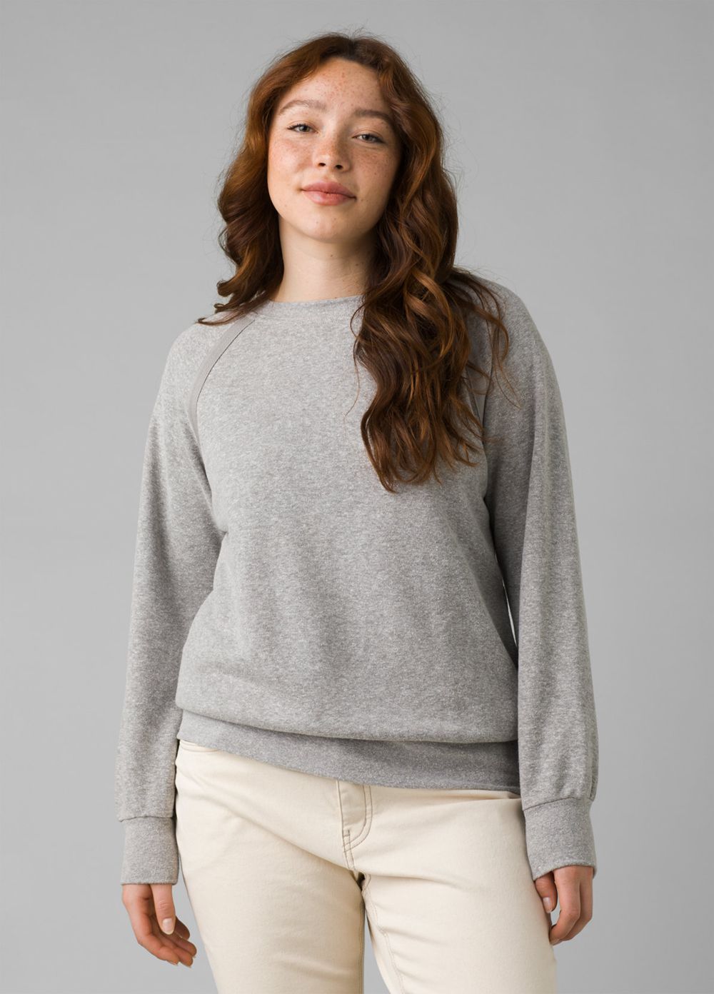 Grey Women\'s PrAna Cozy Up Sweatshirt | KAWNFL295