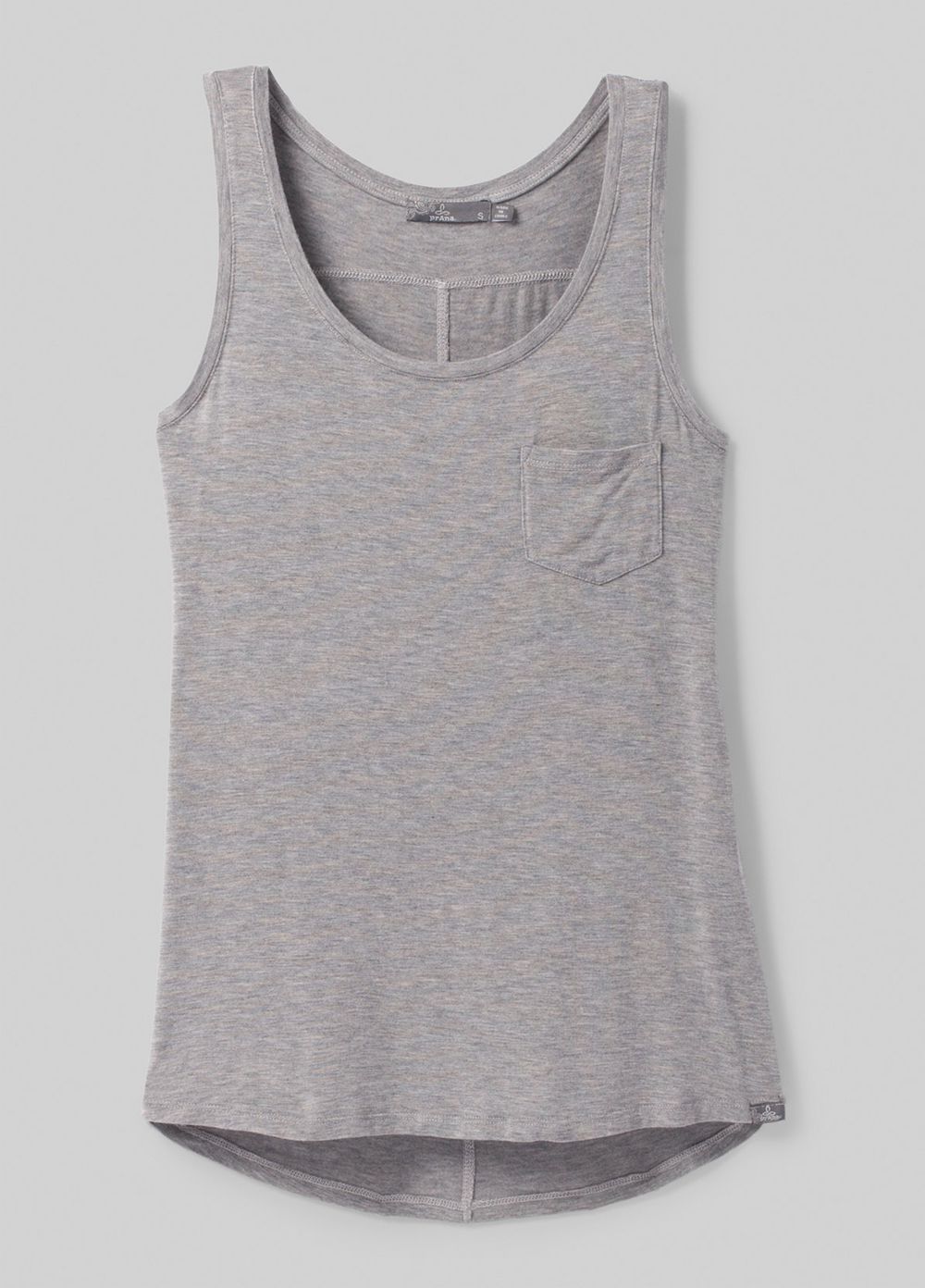 Grey Women's PrAna Foundation Scoop Neck Tank Top | HYSTKB651