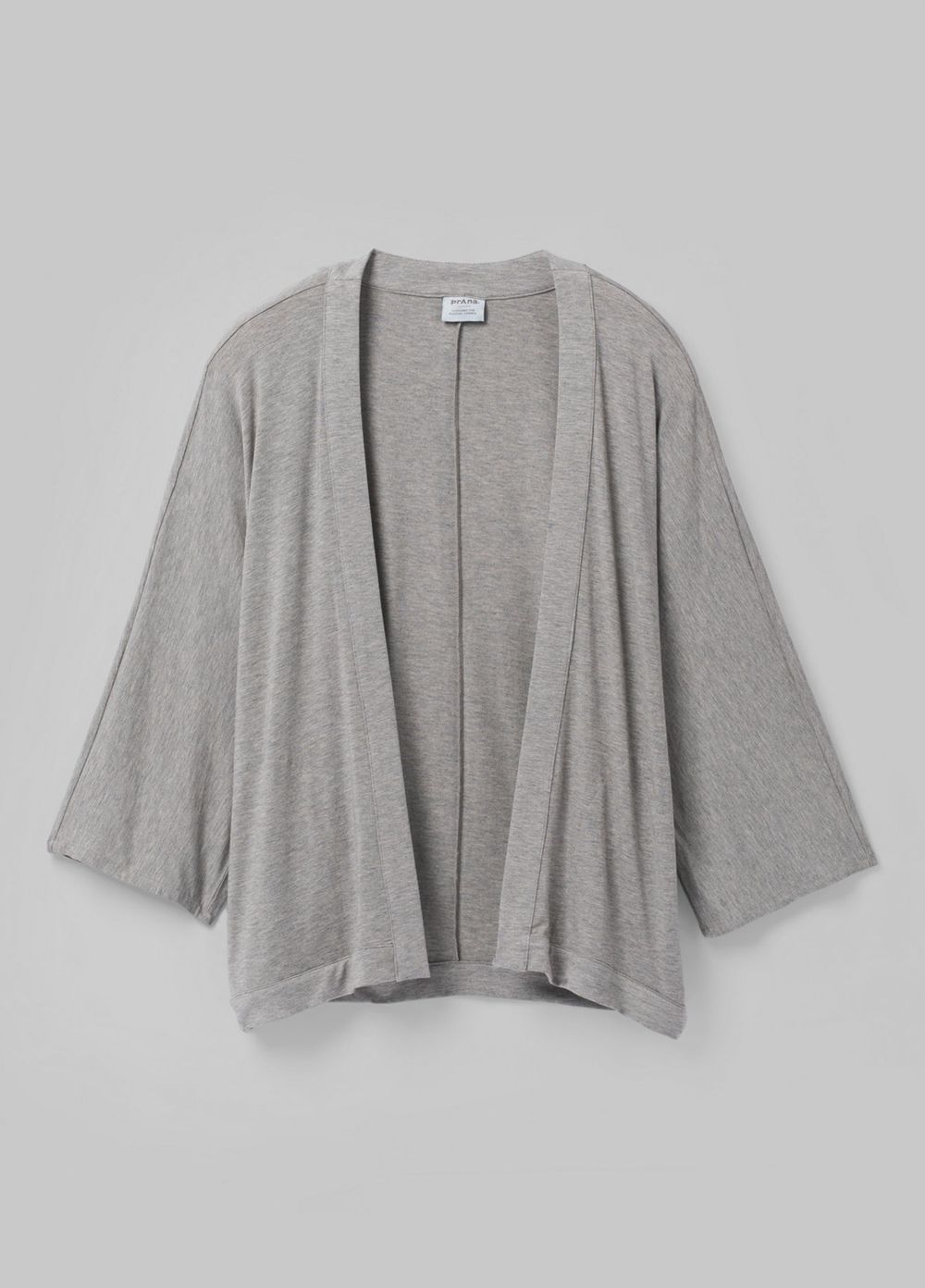 Grey Women's PrAna Foundation Seabrook Wrap Sweaters | LBPOGI650