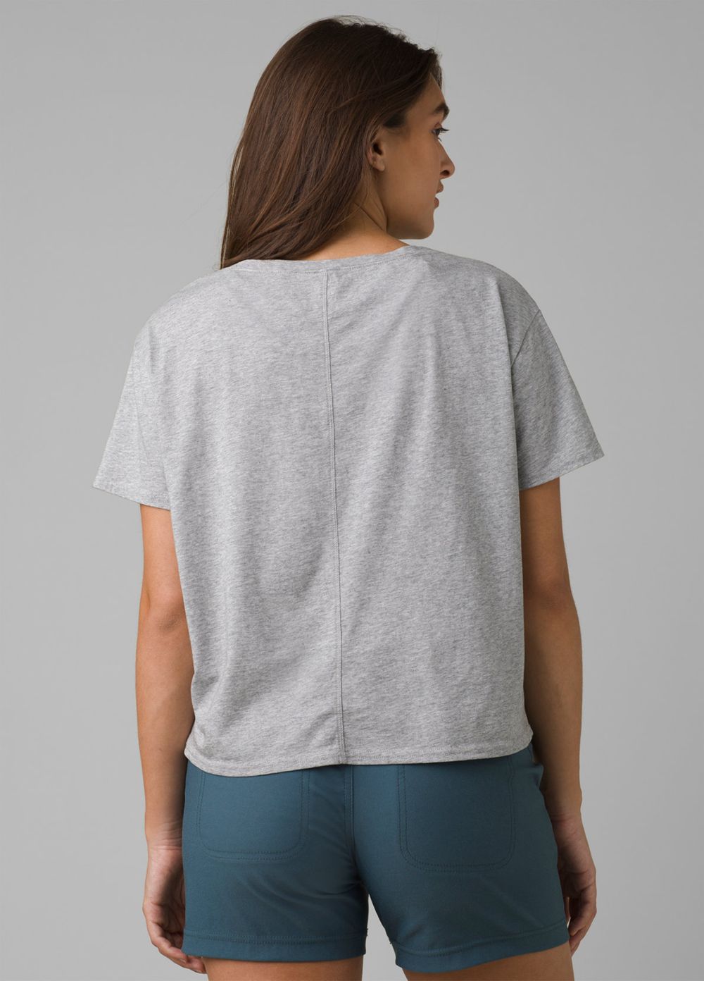 Grey Women's PrAna Organic Graphic T-Shirts | HCZWED291