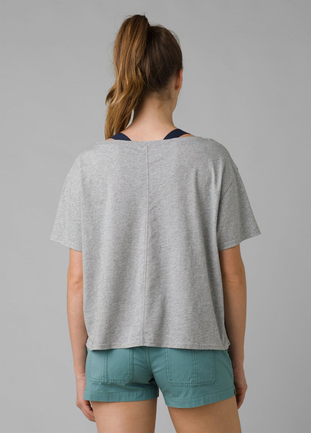 Grey Women's PrAna Organic Graphic T-Shirts | YGCLPJ982