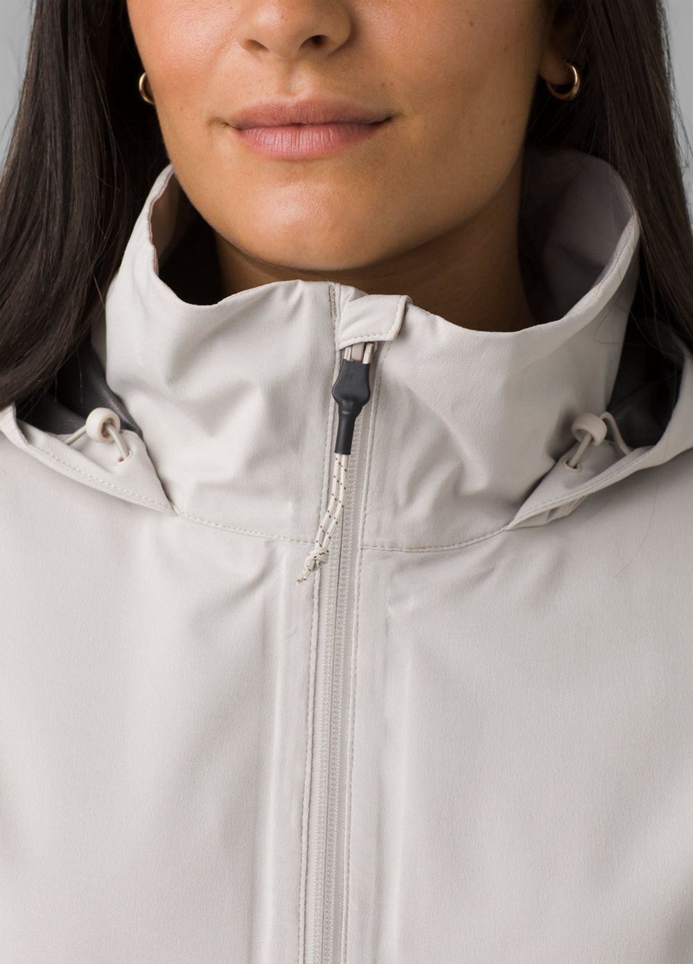 Grey Women's PrAna Othello Falls Anorak Jackets | EDBKAO753