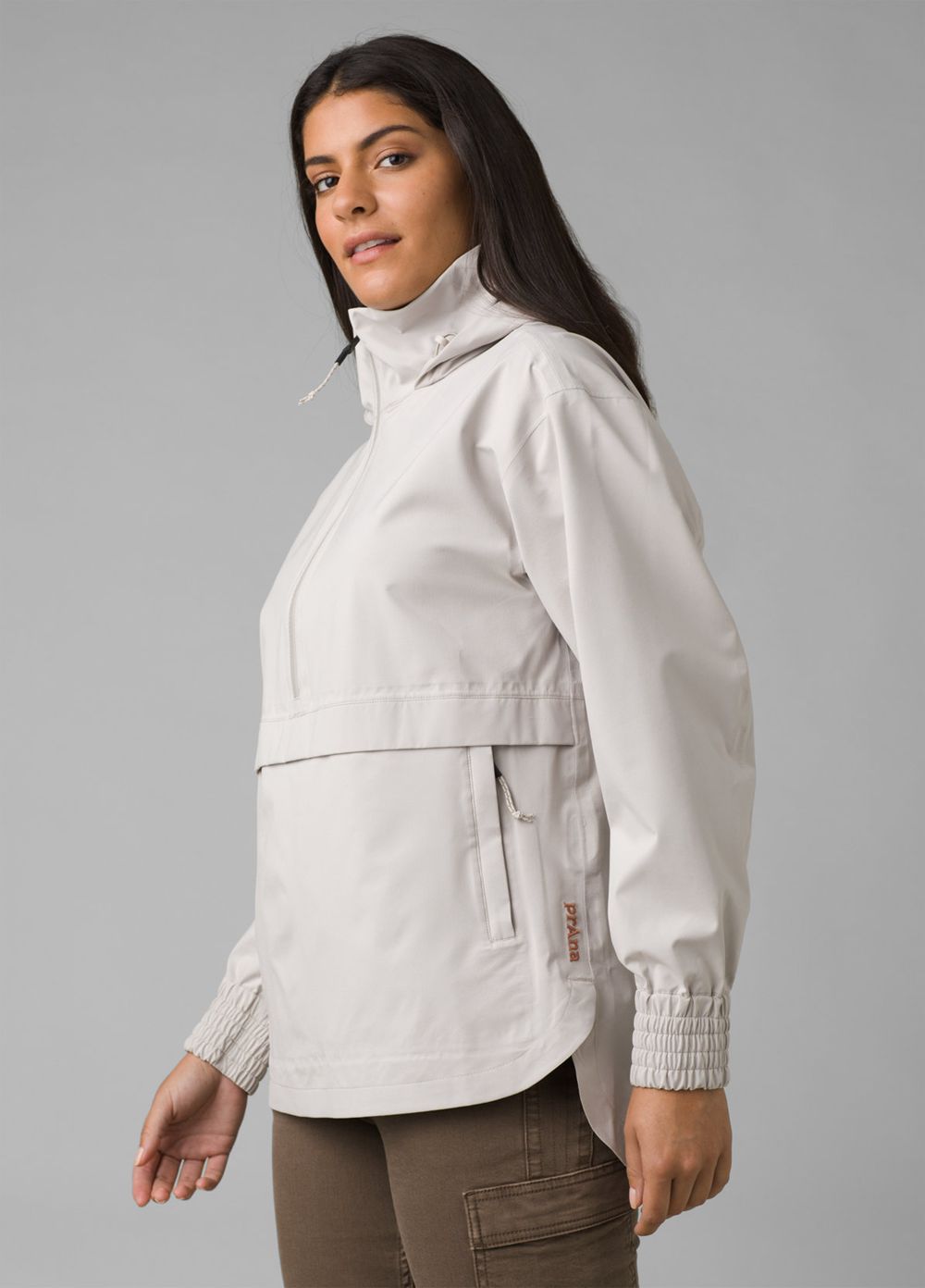 Grey Women\'s PrAna Othello Falls Anorak Jackets | EDBKAO753