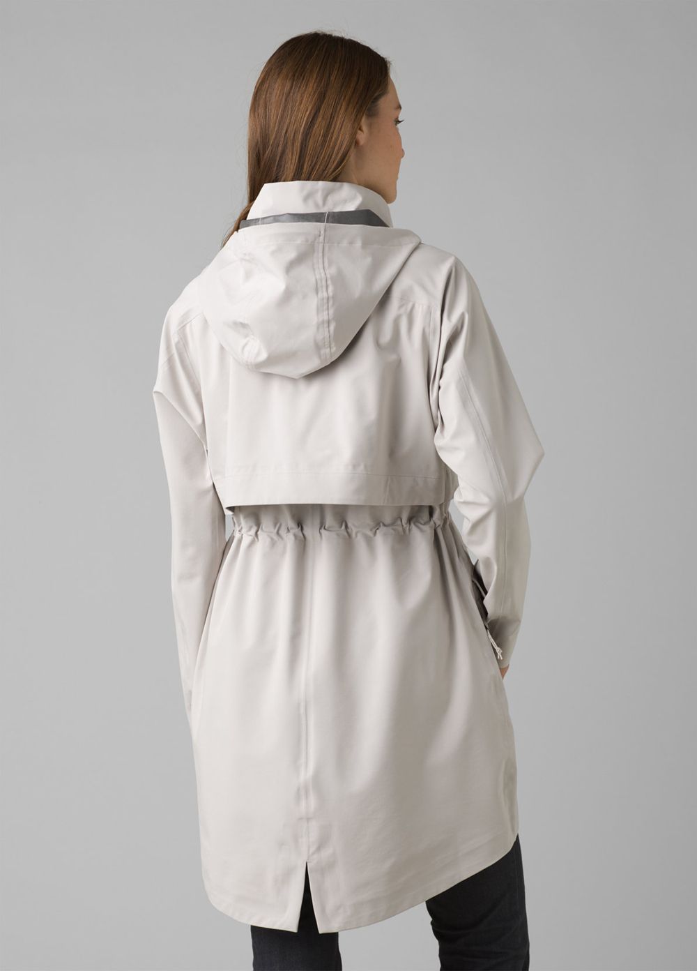 Grey Women's PrAna Othello Falls Trench Jackets | UADBNZ478